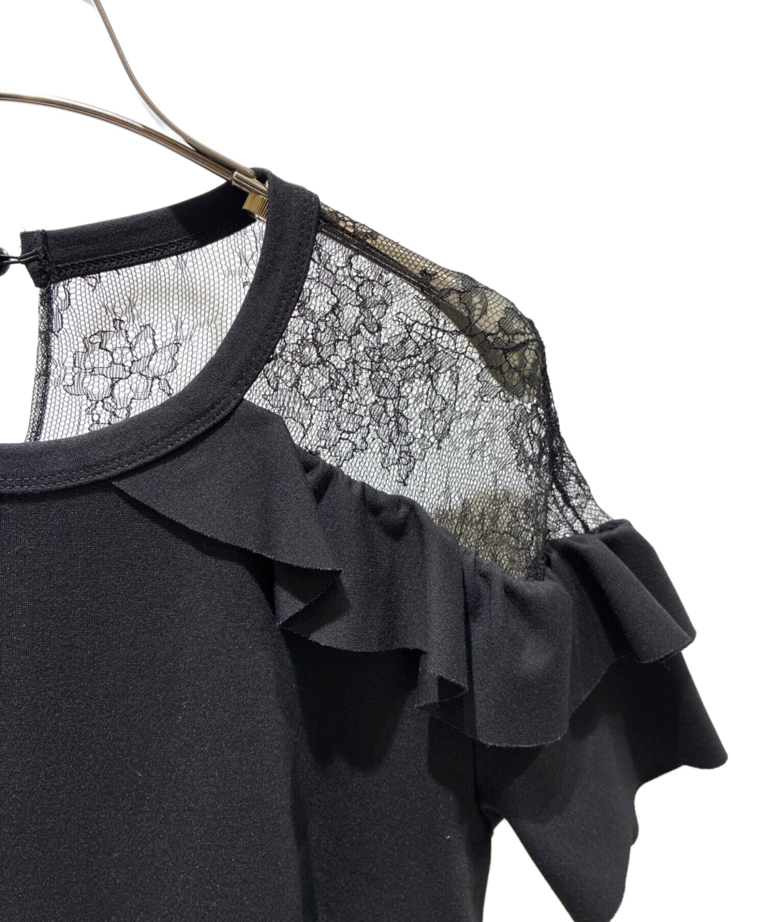 RED VALENTINO 半袖 レース切り替え ワンピース ハンガーカバー付 中古・古着通販】RED VALENTINO (レッドヴァレンティノ) 袖レース切替