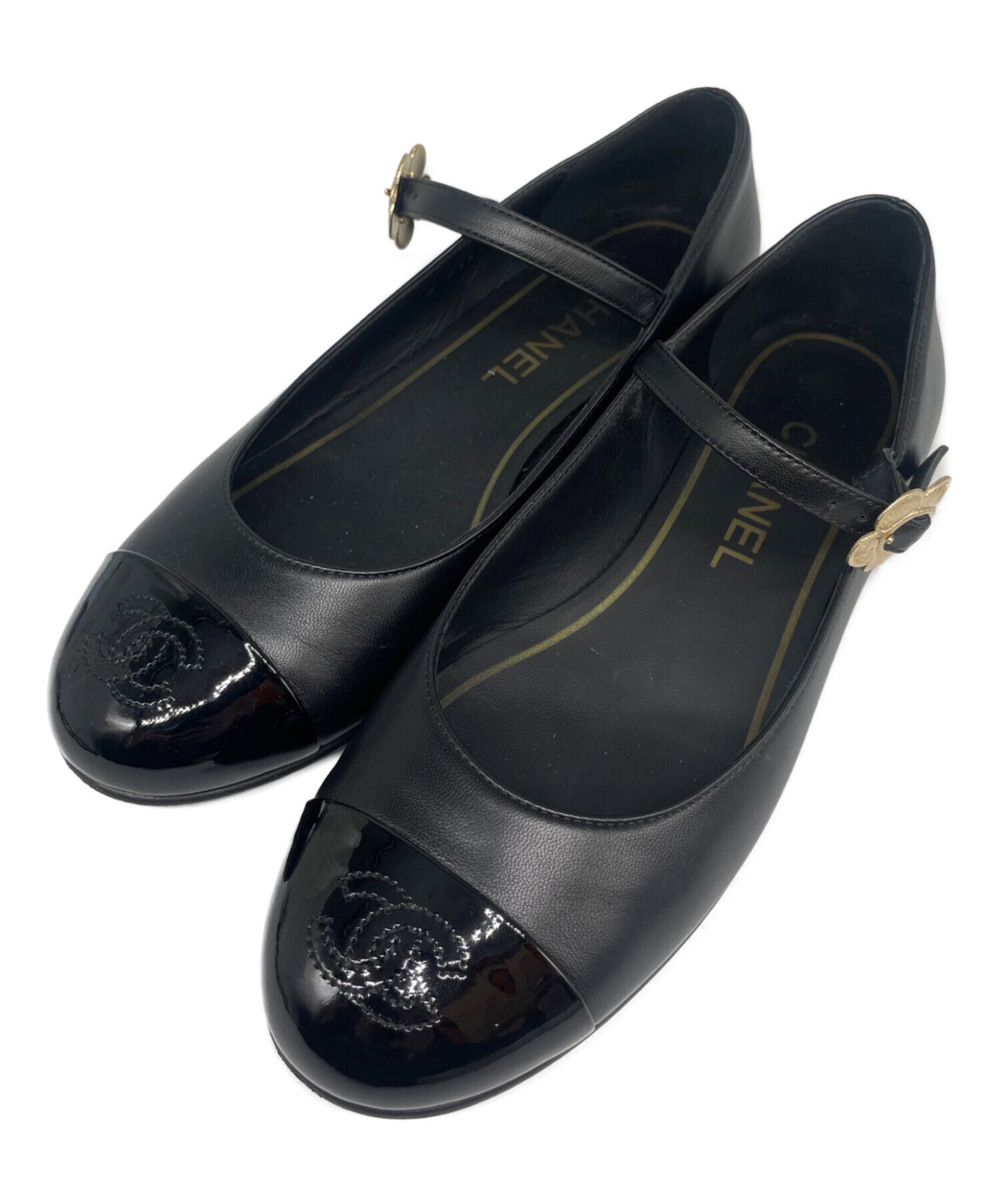 CHANEL 23SS ブラック メリージェーン　パンプス 中古・古着通販】CHANEL (シャネル) メリージェーン パンプス ブラック