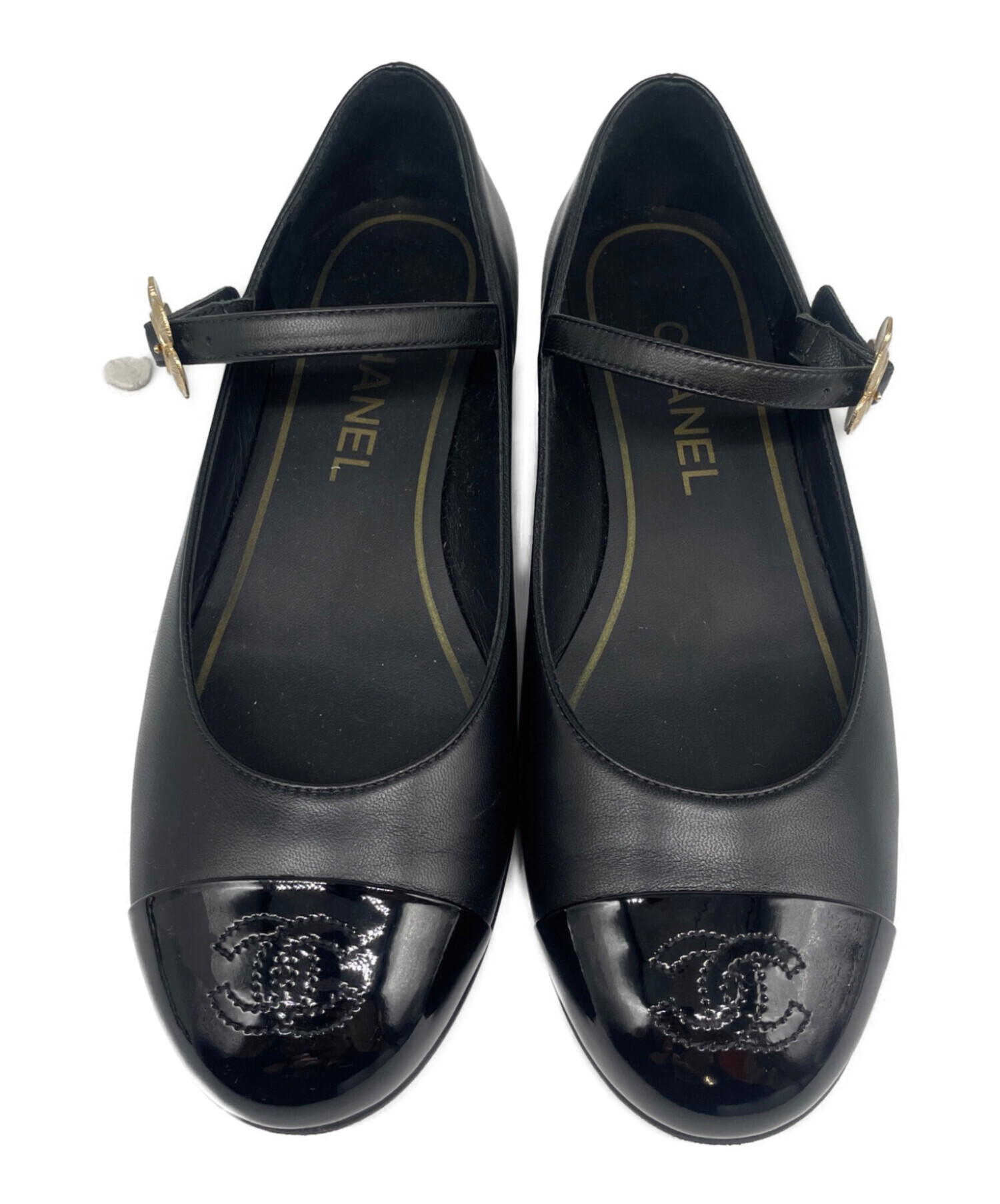 中古・古着通販】CHANEL (シャネル) メリージェーン パンプス ブラック