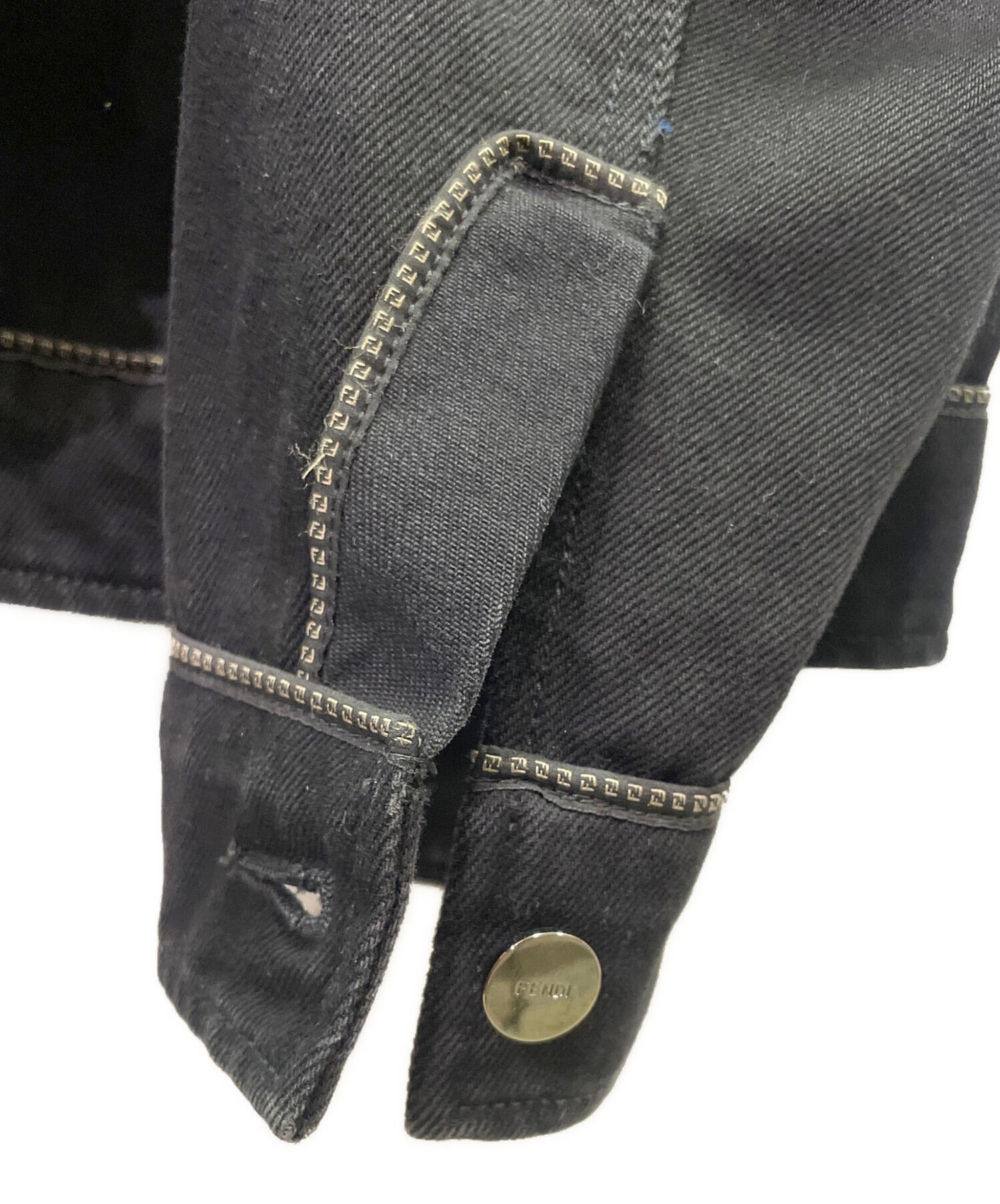 中古・古着通販】FENDI (フェンディ) ロゴレザーパッチ デニム