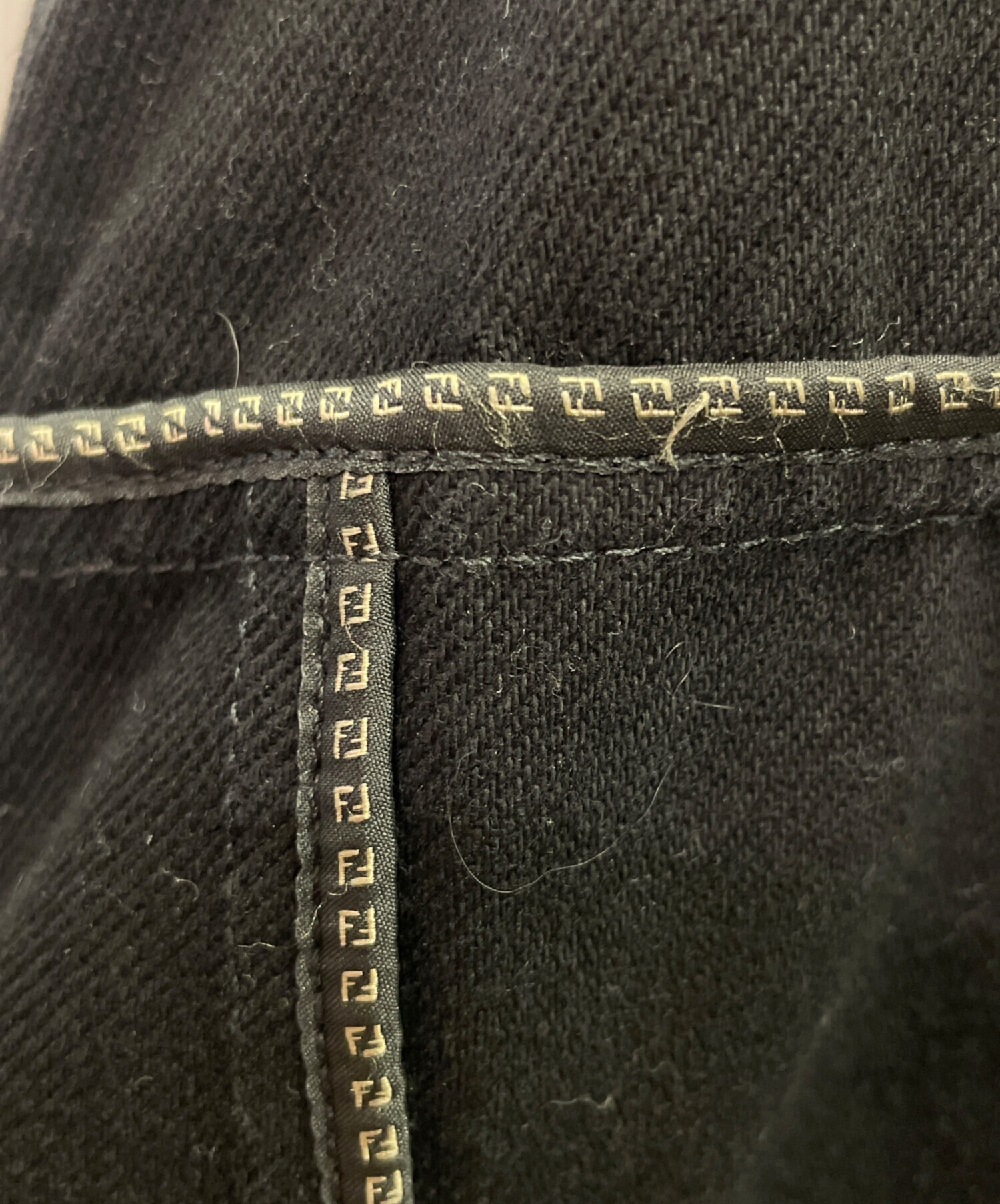 中古・古着通販】FENDI (フェンディ) ロゴレザーパッチ デニム