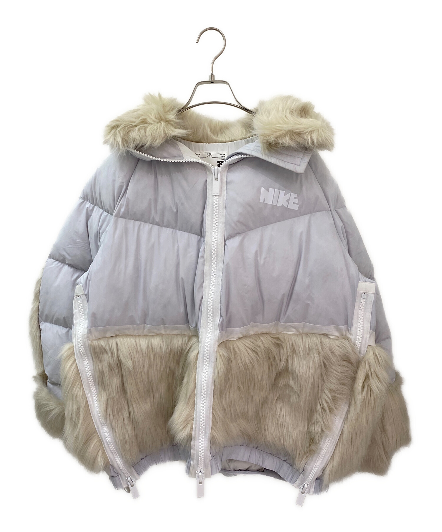 中古・古着通販】NIKE (ナイキ) sacai (サカイ) ファー切替ダウン