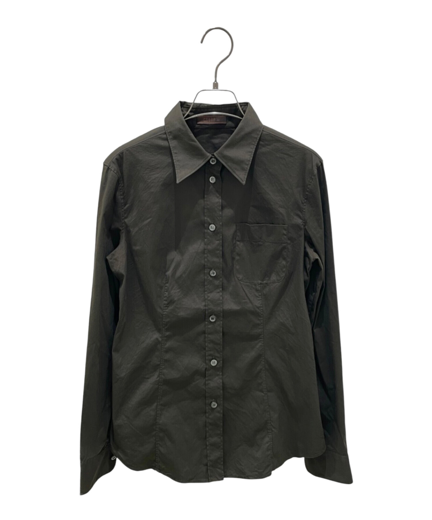 中古・古着通販】PRADA (プラダ) 長袖シャツ カーキ サイズ:42