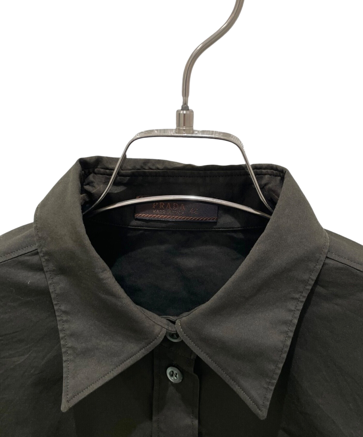 中古・古着通販】PRADA (プラダ) 長袖シャツ カーキ サイズ:42