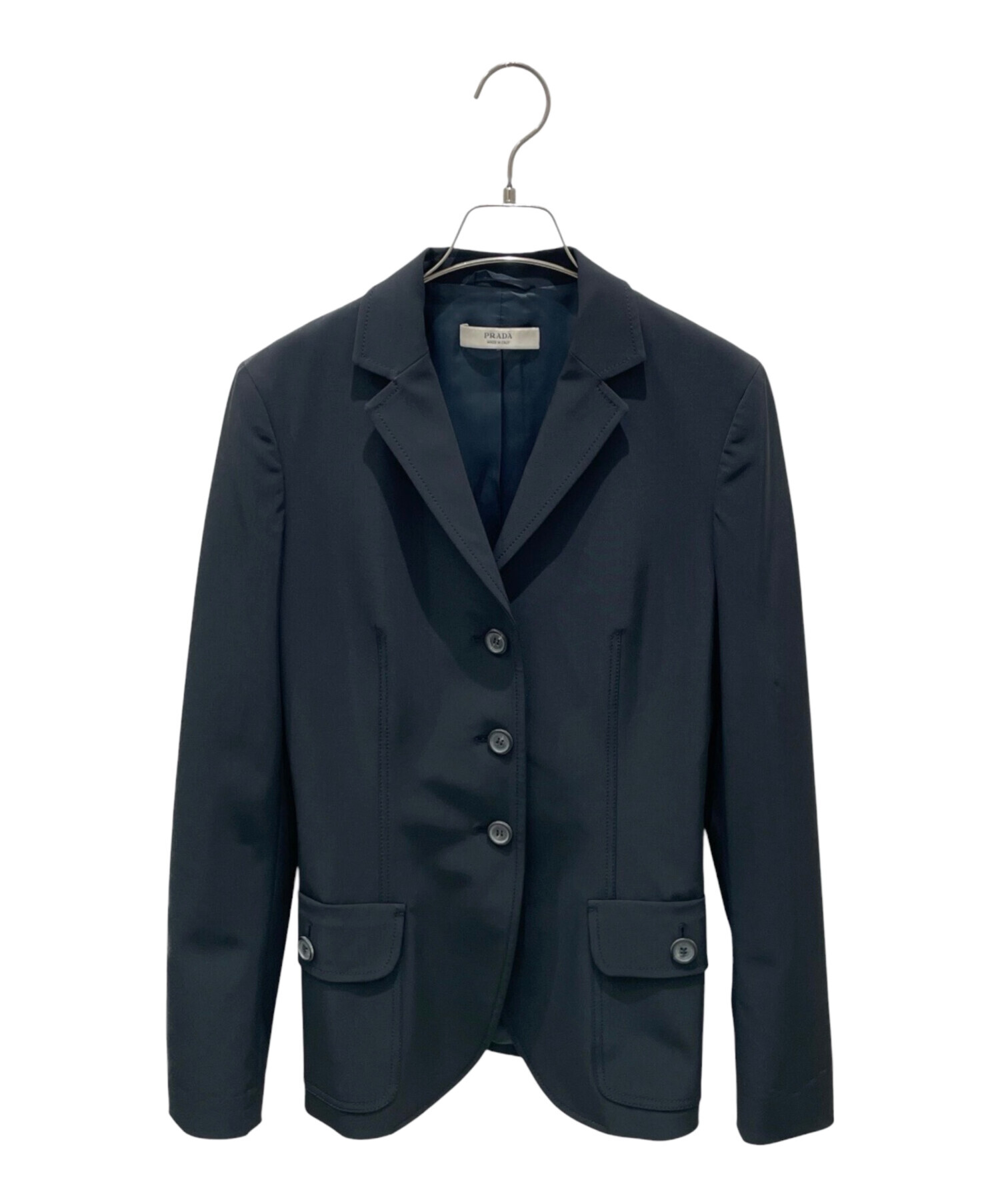 中古・古着通販】PRADA (プラダ) テーラードジャケット ブラック