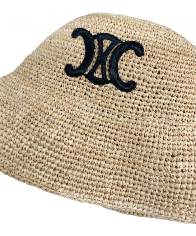 中古・古着通販】CELINE (セリーヌ) Triomphe Bucket Hat トリオン