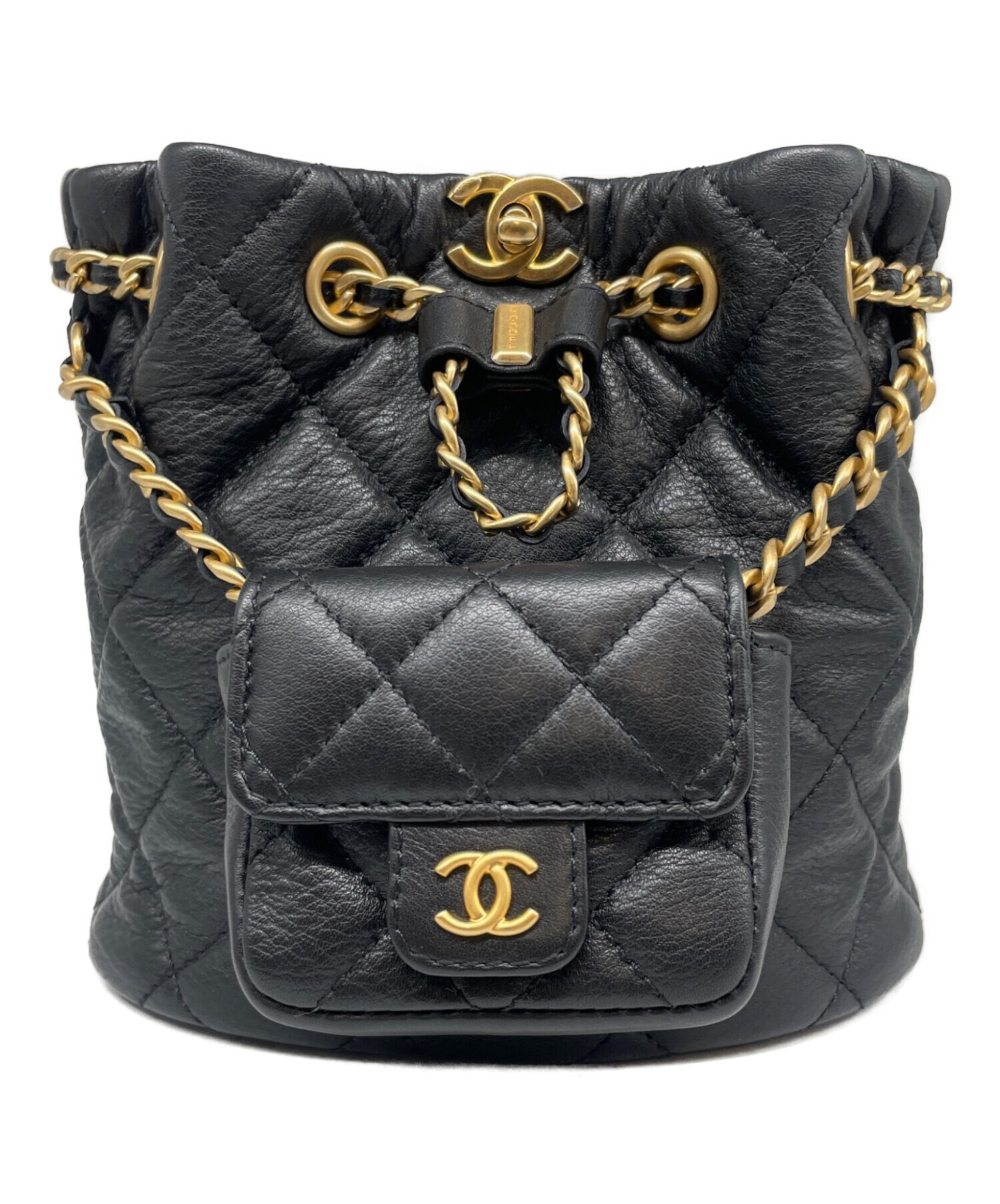 CHANEL マトラッセ　バックパック 中古・古着通販】CHANEL (シャネル) マトラッセ ミニバッグパック
