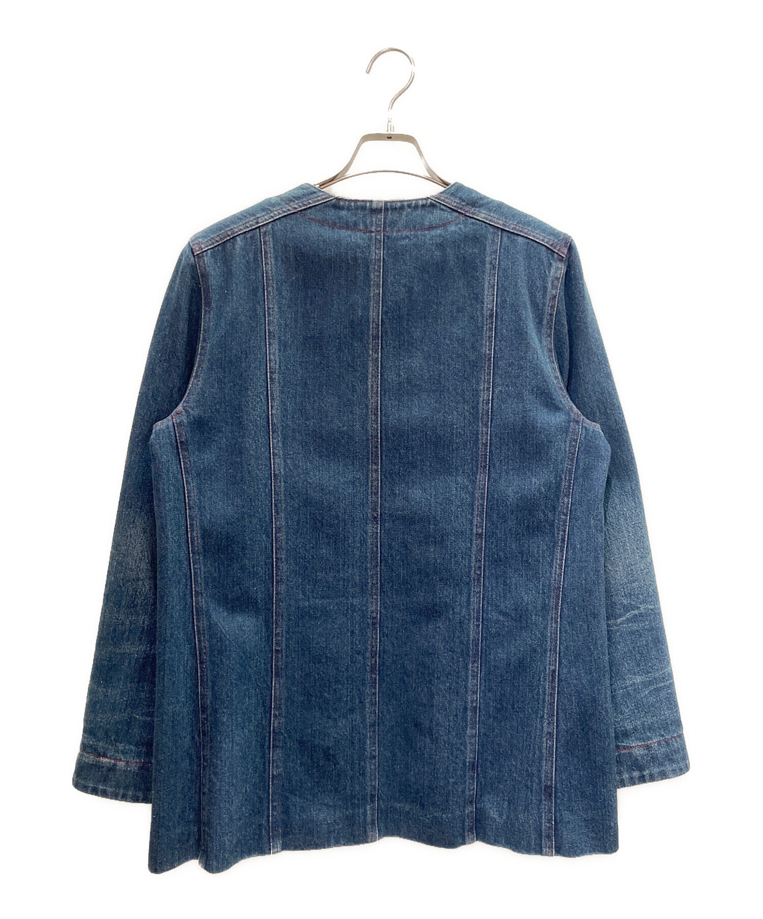 中古・古着通販】GUCCI (グッチ) Oversized Collarless Denim Jacket