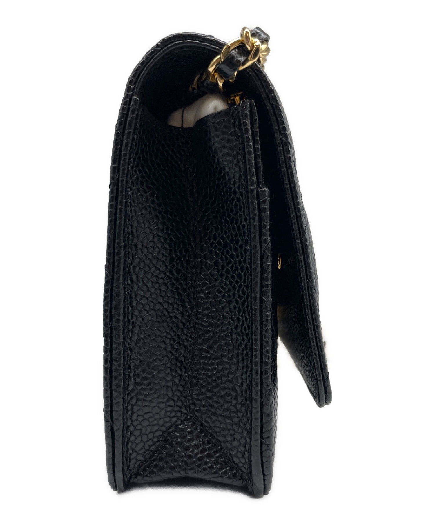 中古・古着通販】CHANEL (シャネル) キャビアスキン チェーン
