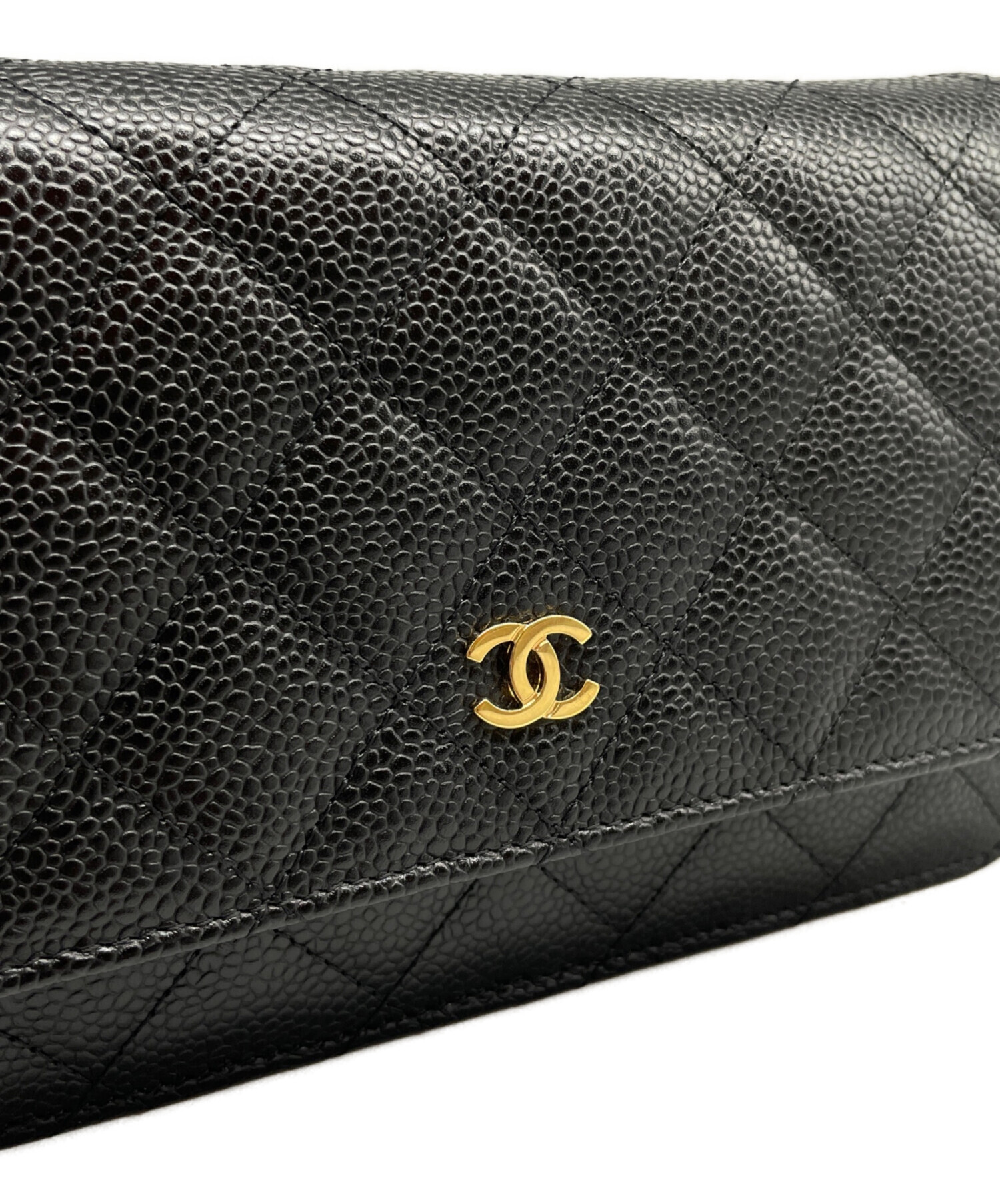 中古・古着通販】CHANEL (シャネル) キャビアスキン チェーン