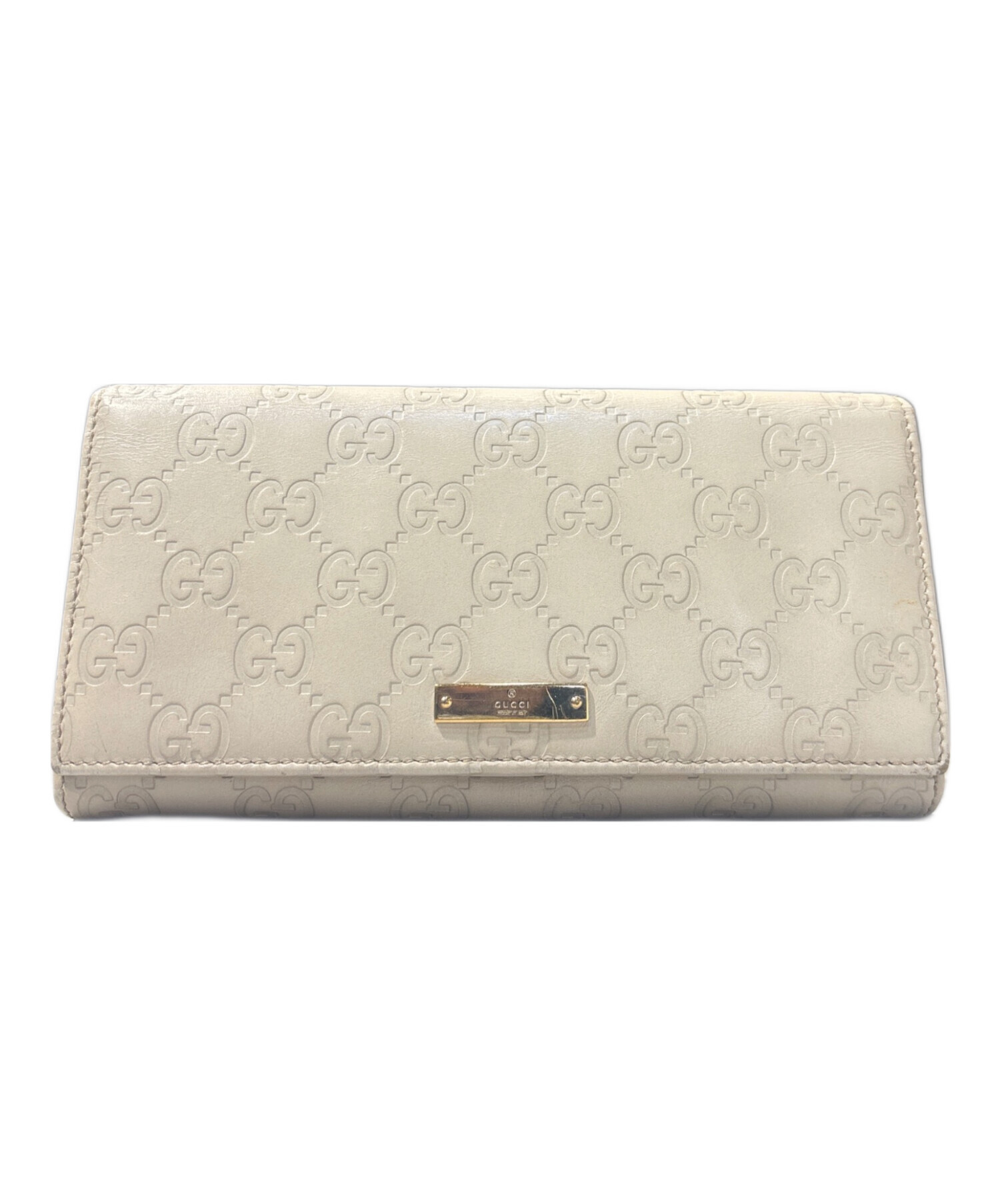 中古・古着通販】GUCCI (グッチ) グッチシマコンチネンタルウォレット 