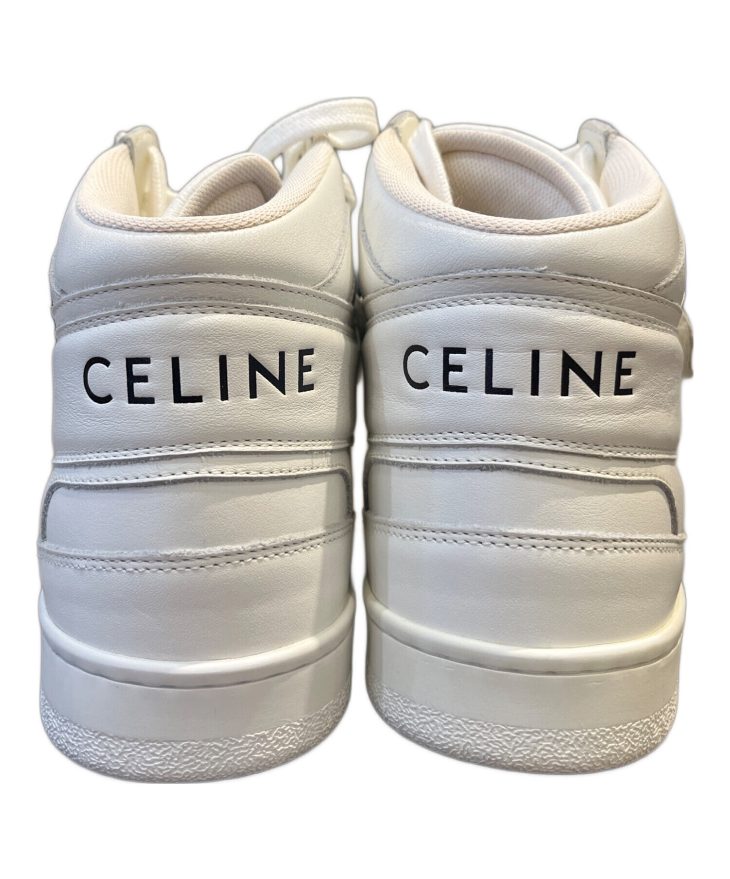 【新品】【お値下げ中】オールドセリーヌ　靴　セリーヌ celine 中古・古着通販】CELINE (セリーヌ) ロゴハイカット ベルクロ