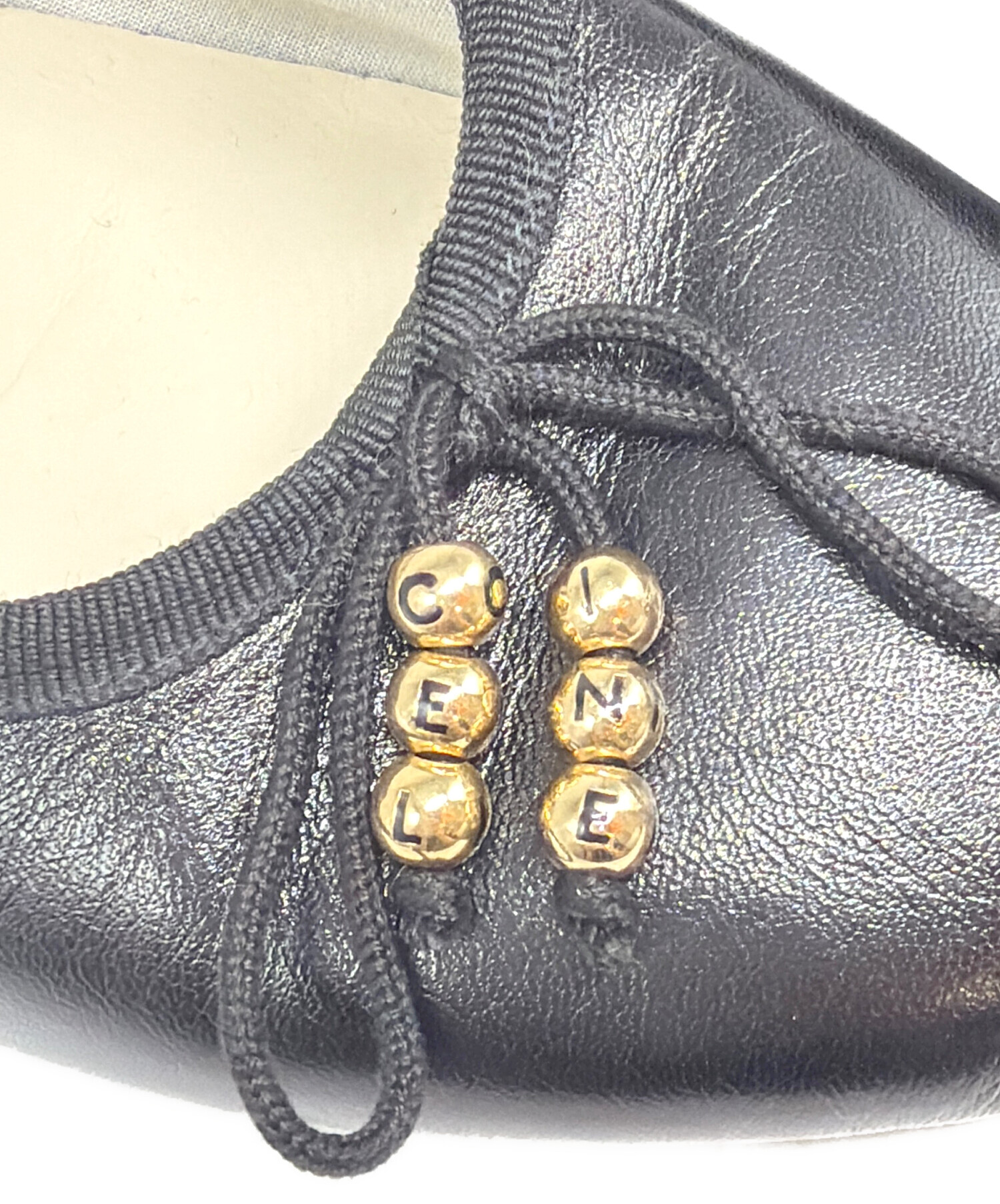 中古・古着通販】CELINE (セリーヌ) Leather Ballerina Flats