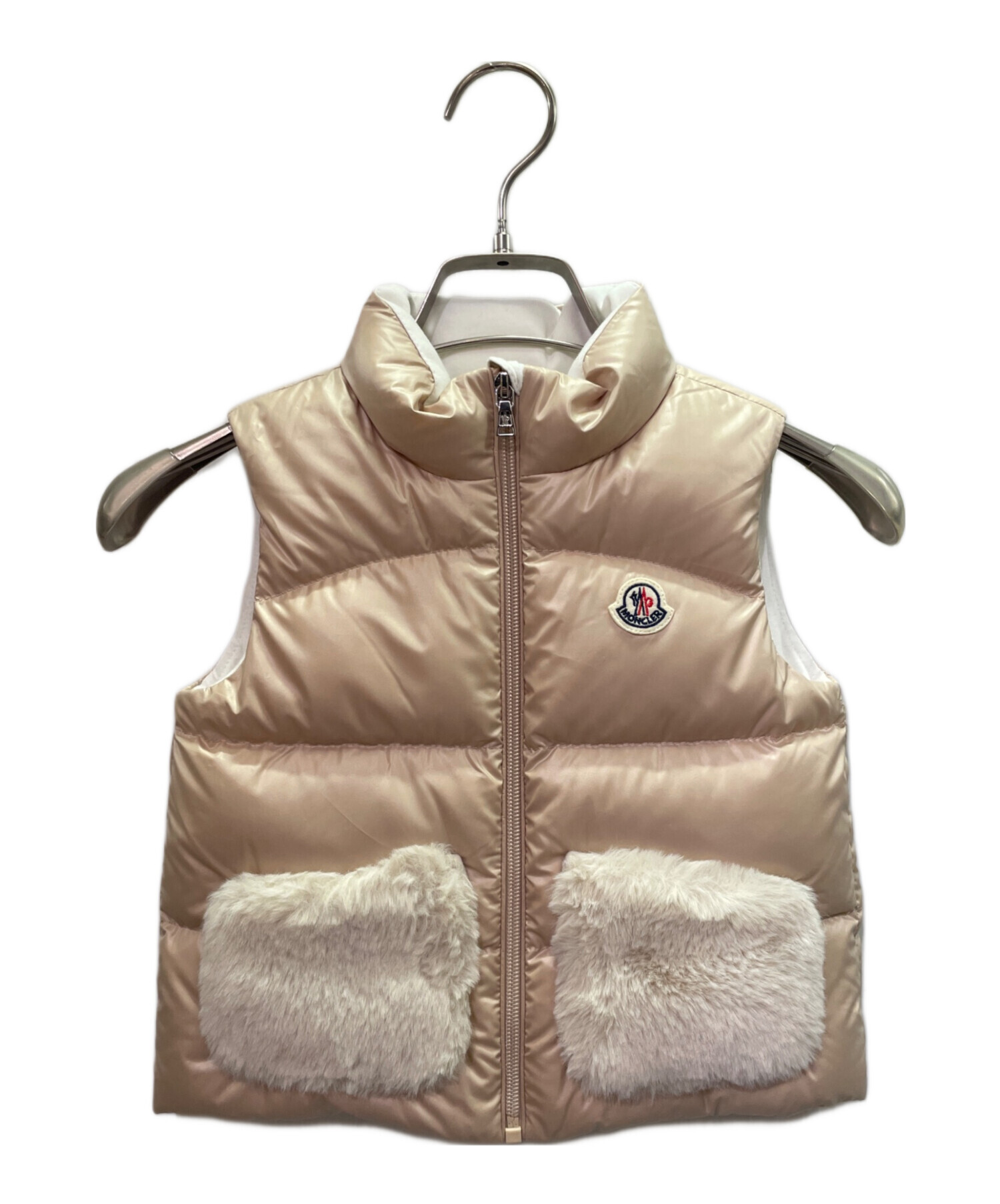 【くぅ】MONCLER ベージュ ダウンベスト 中古・古着通販】MONCLER (モンクレール) ダウンベスト/VIVE GIUBBOTTO