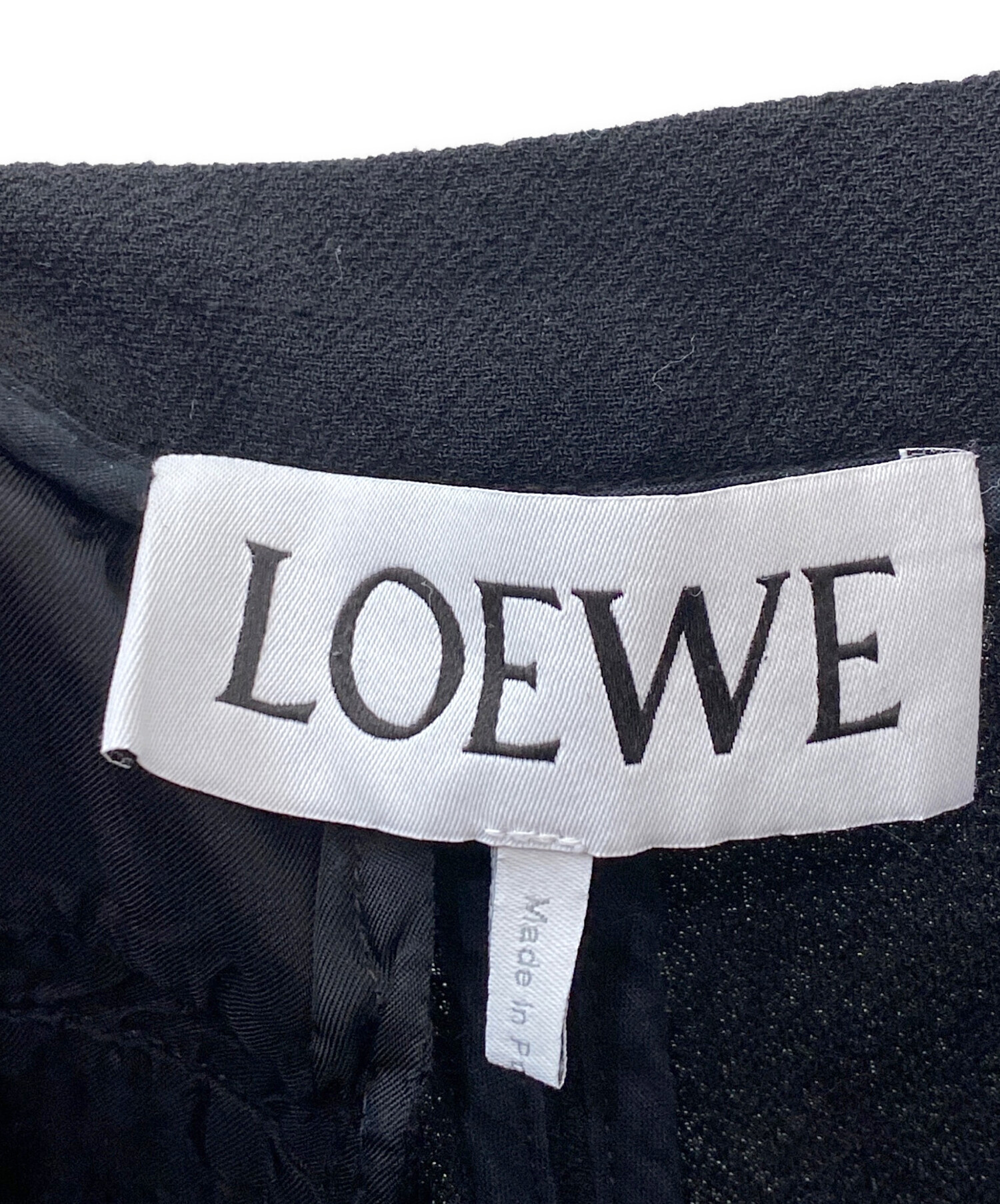 中古・古着通販】LOEWE (ロエベ) イージーパンツ ブラック サイズ:S