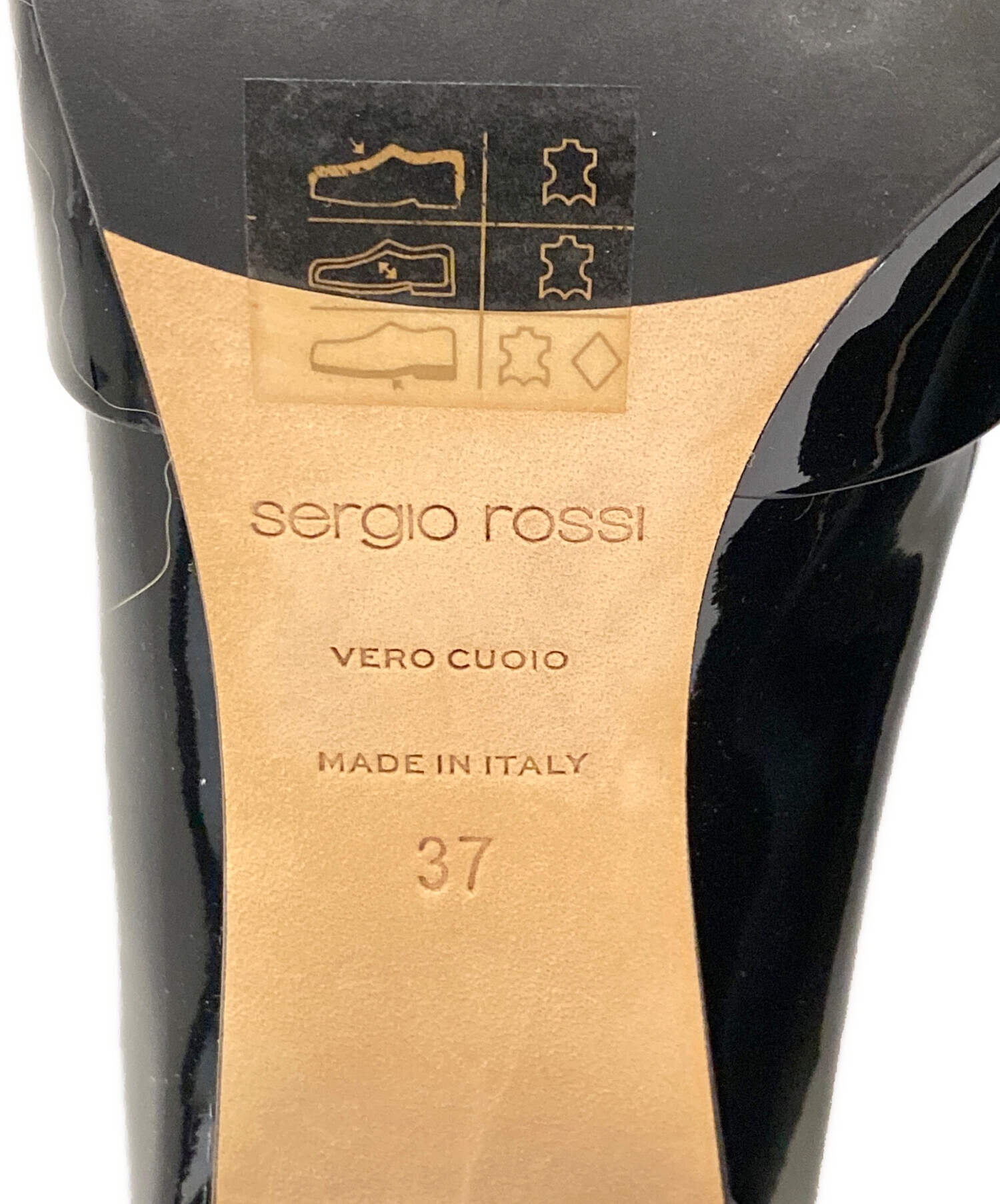 中古・古着通販】sergio rossi (セルジオロッシ) エナメルローファー