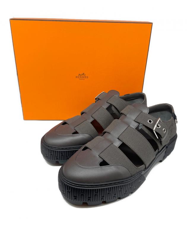 中古・古着通販】HERMES (エルメス) イテムサンダル グレー サイズ:44