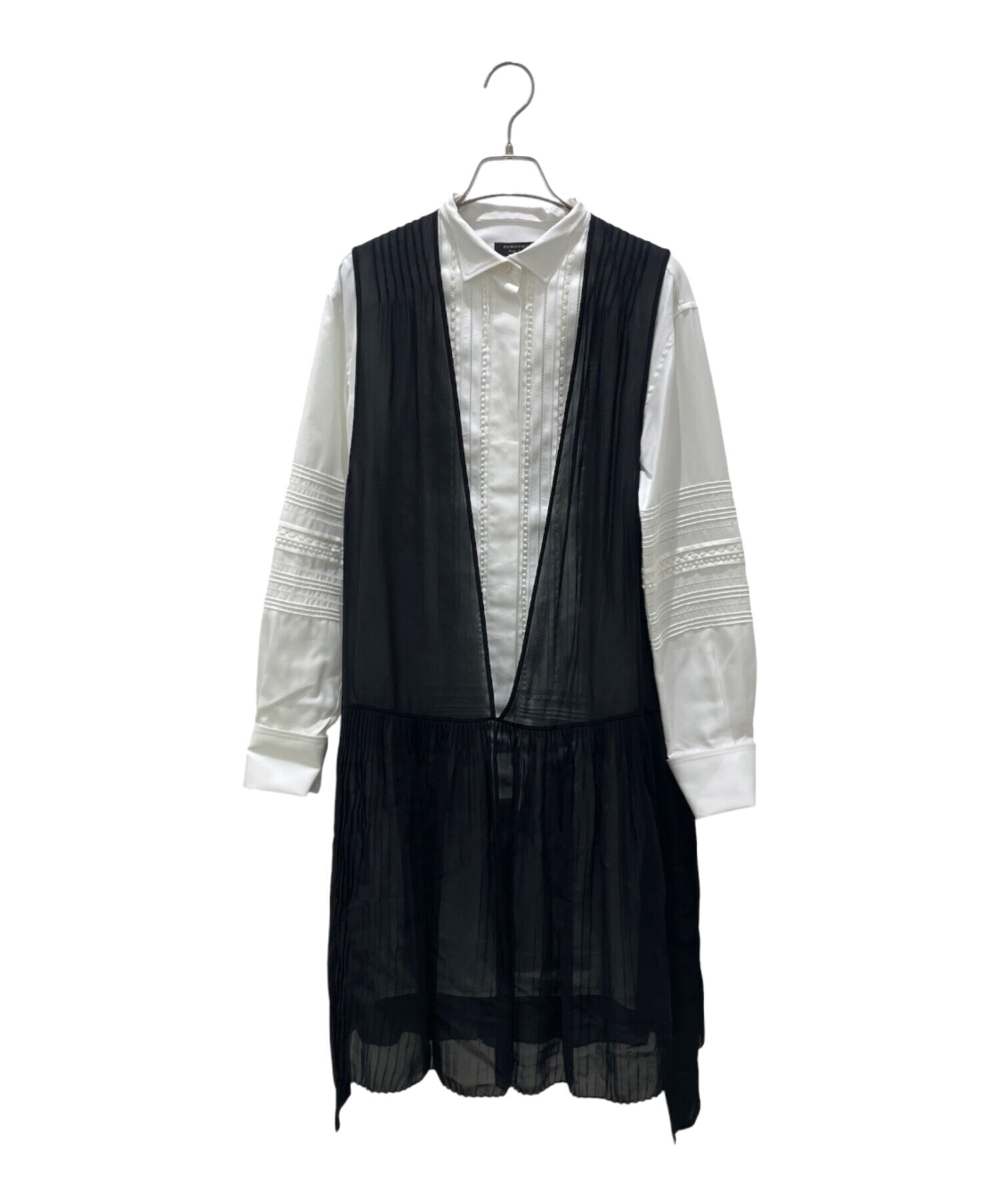 中古・古着通販】BURBERRY (バーバリー) ドッキングシャツワンピース