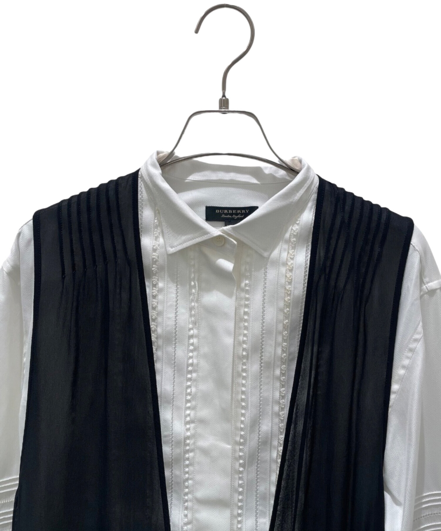 中古・古着通販】BURBERRY (バーバリー) ドッキングシャツワンピース