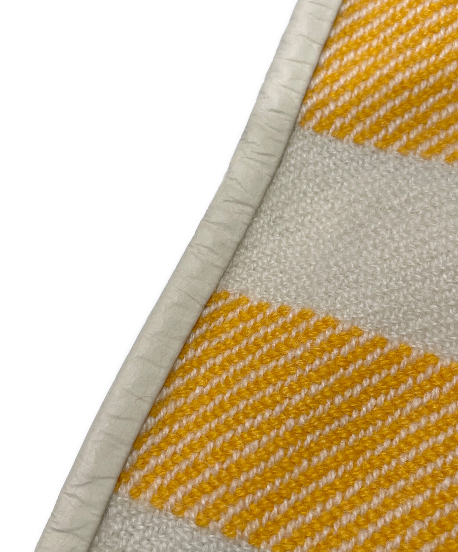 【美品】HERMES エルメス H ピタゴラス カシミア100％ 中古・古着通販】HERMES (エルメス) レザーパイピングカシミヤストール