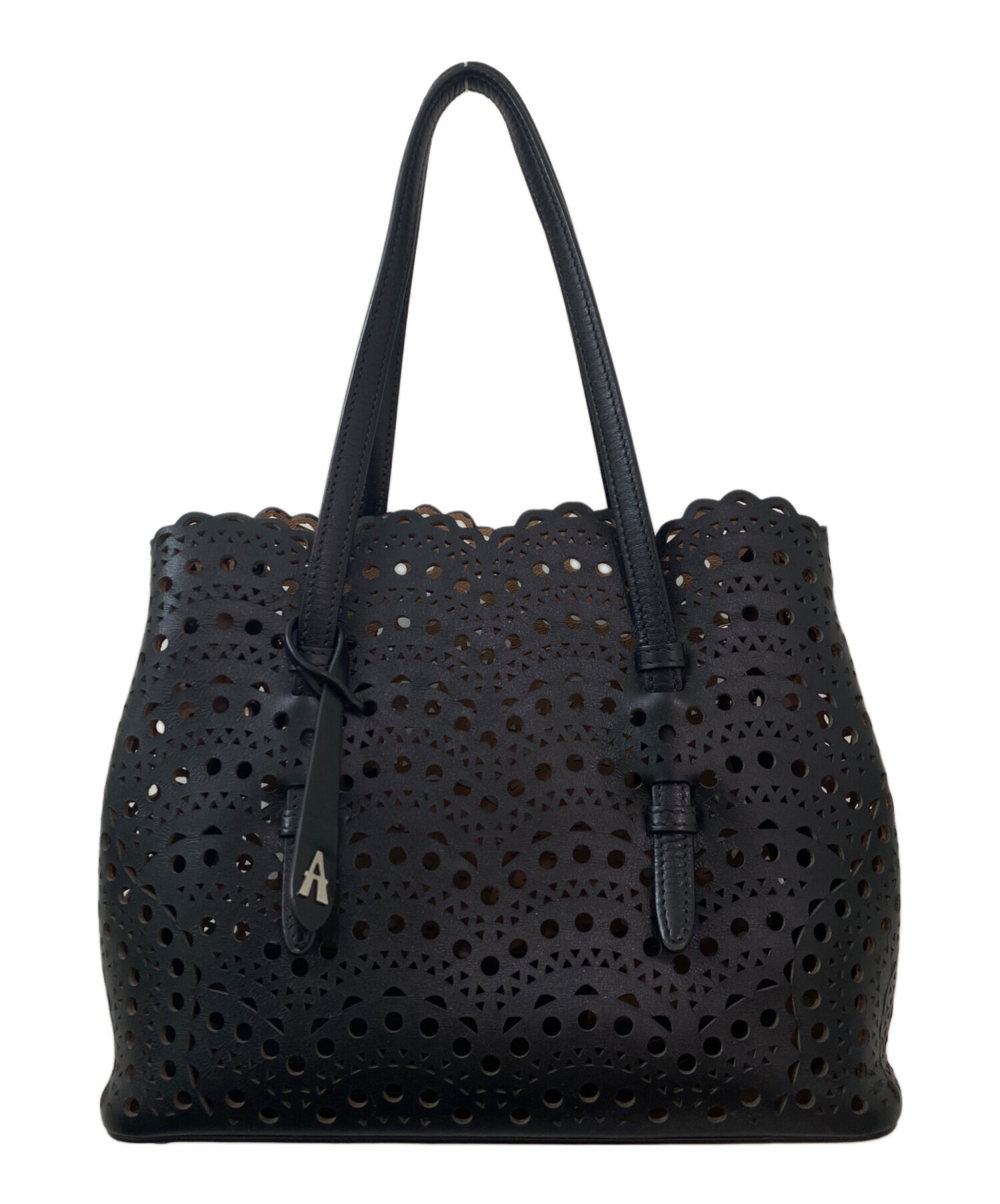 中古・古着通販】ALAIA (アライア) MINA25レザーバッグ ブラック
