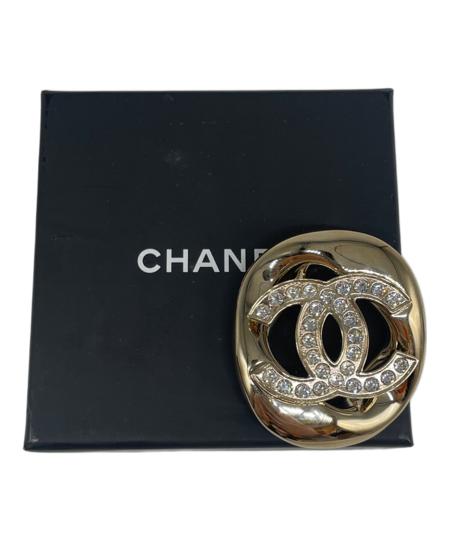 中古・古着通販】CHANEL (シャネル) ココマークストーン付ブローチ