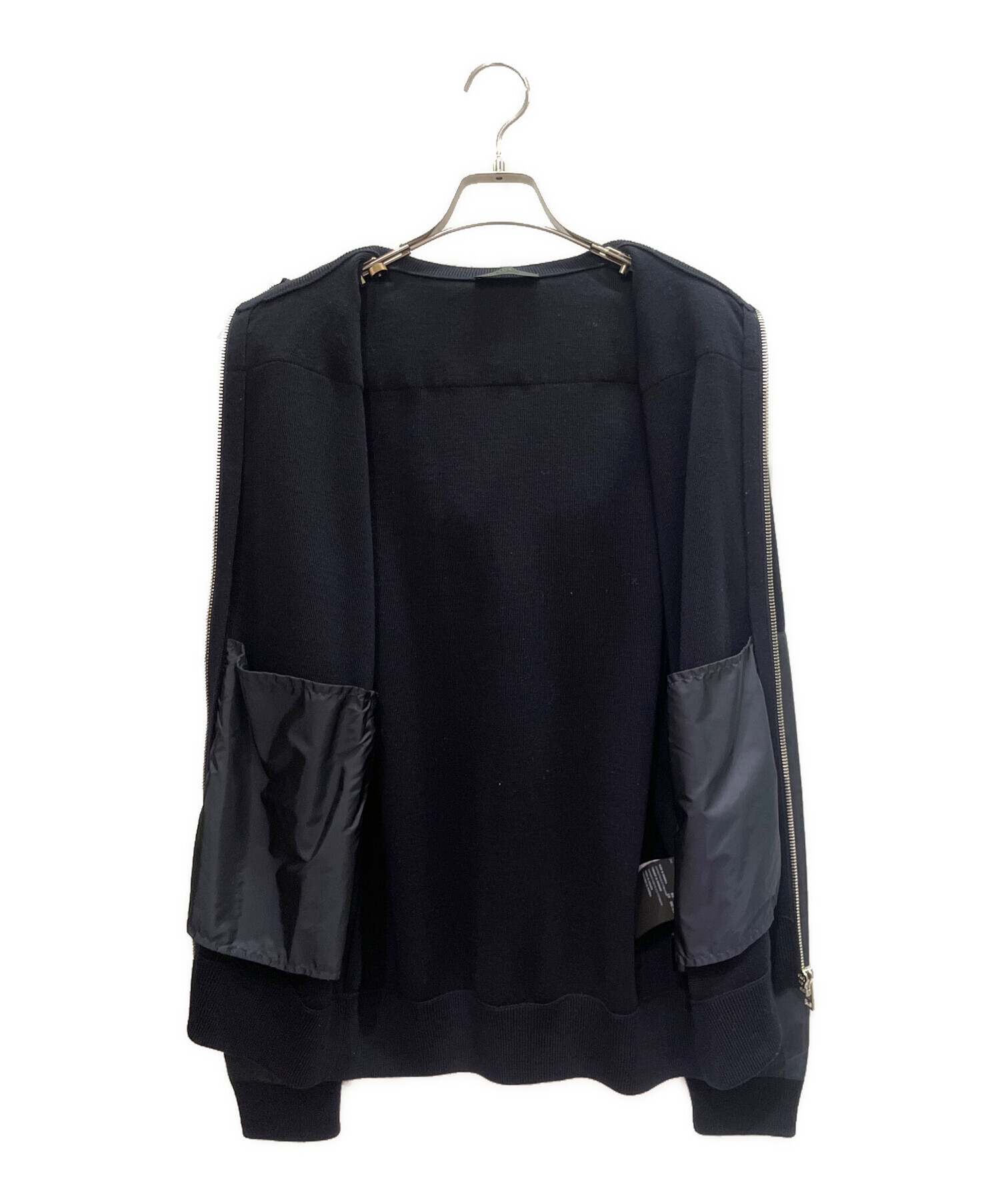 中古・古着通販】PRADA (プラダ) ナイロン切替パーカー ネイビー