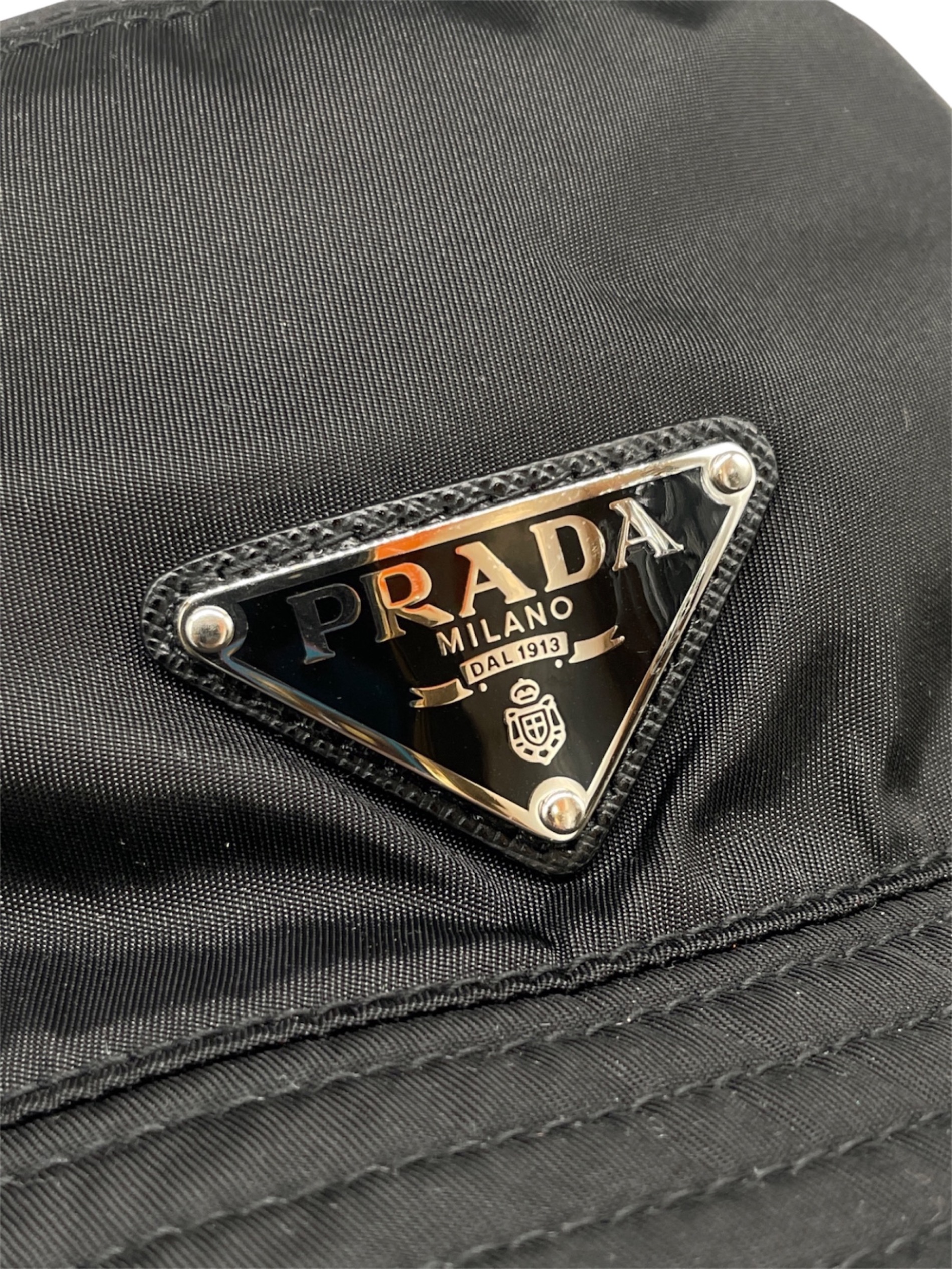 PRADA ナイロン バケットハット ブラック　[新品未使用] 中古・古着通販】PRADA (プラダ) ナイロンバケットハット ブラック
