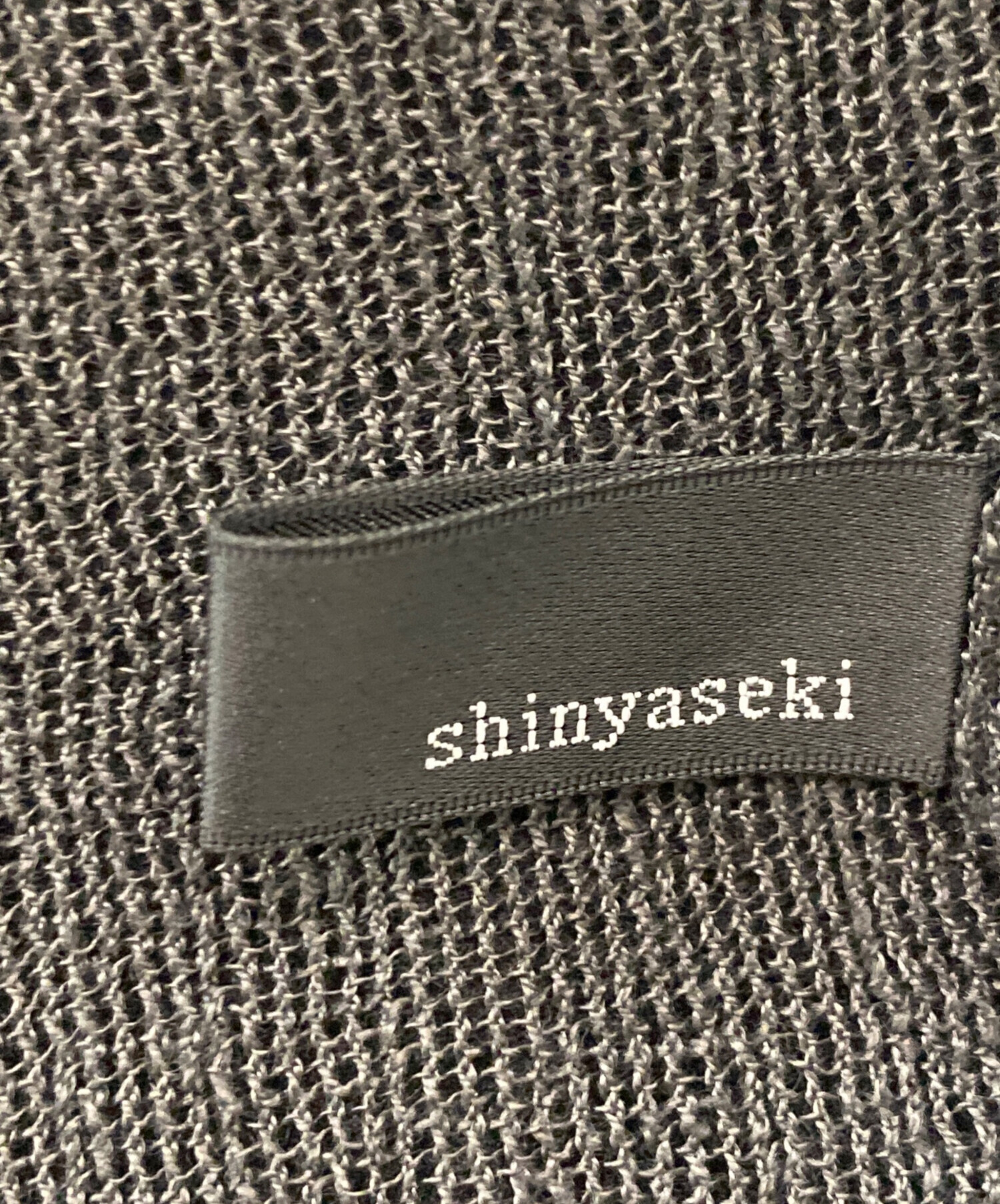 shinyaseki コート　新品未使用 中古・古着通販】shinyaseki (シンヤセキ) 切りっぱなしリネン