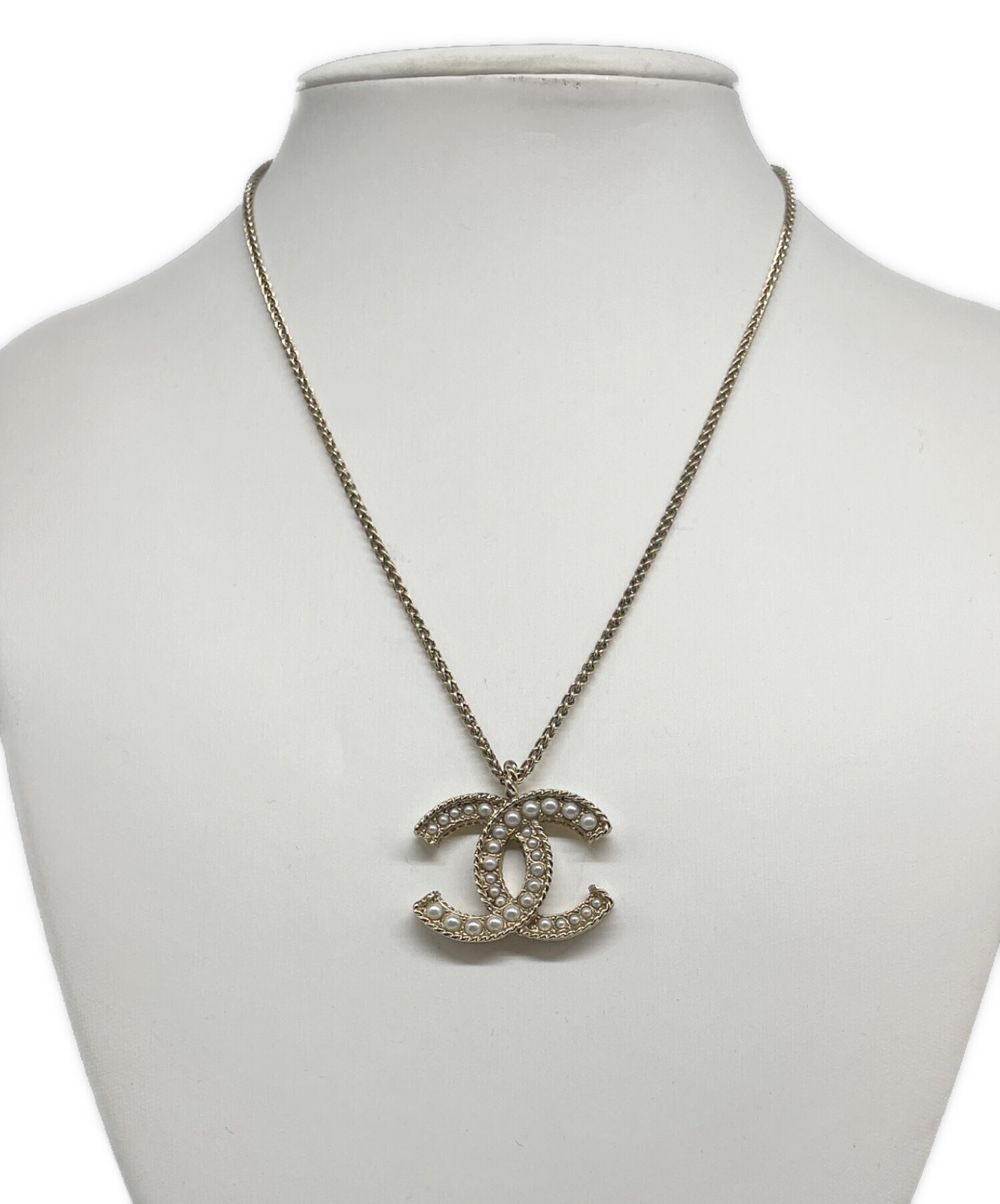 中古・古着通販】CHANEL (シャネル) CC Logo Reversible Necklace ココ