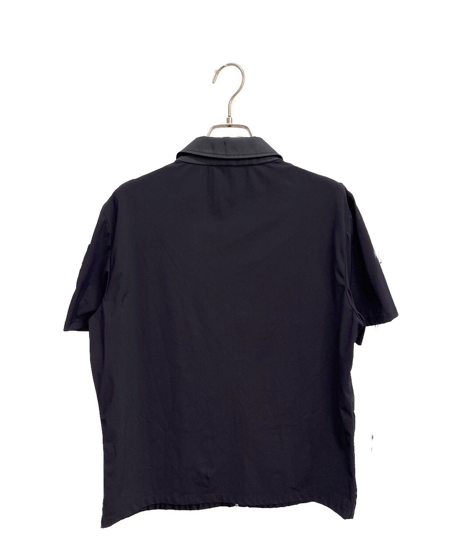 中古・古着通販】PRADA (プラダ) ナイロン半袖ジップアップシャツ 
