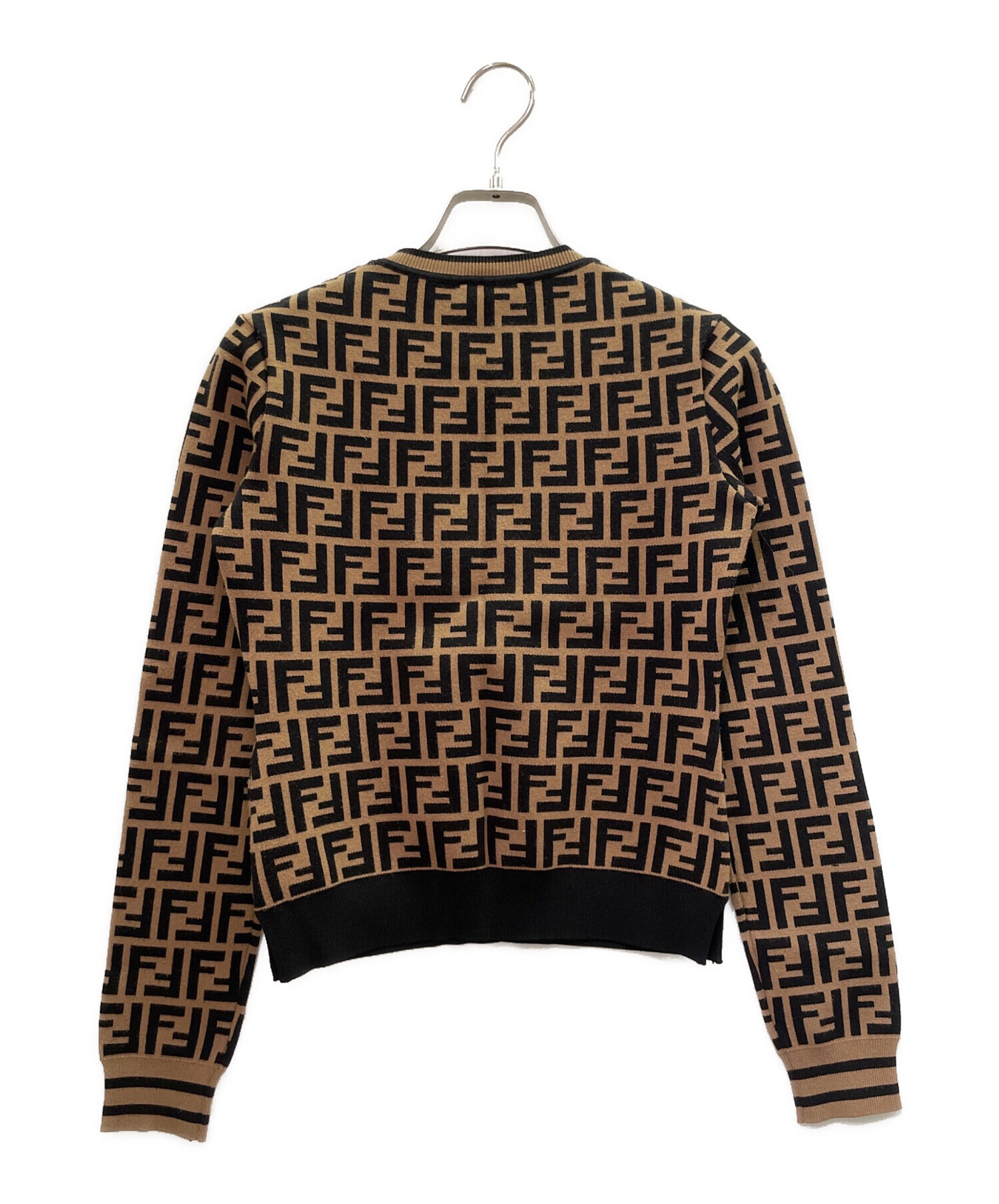 中古・古着通販】FENDI (フェンディ) Zucca Cropped Knit Sweater