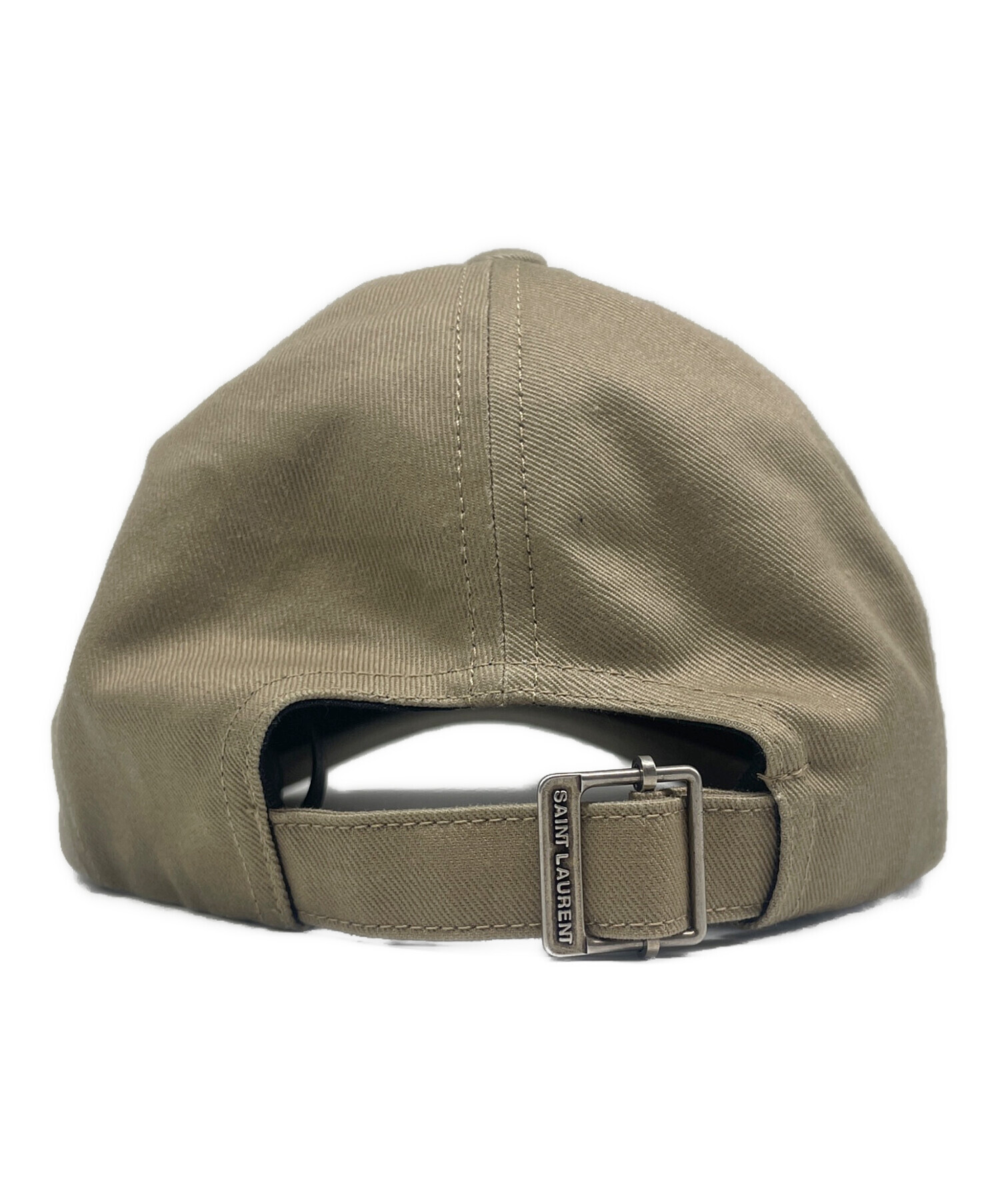 （国内正規品）SAINT LAURENT PARIS キャップ　ベージュ 中古・古着通販】Saint Laurent Paris (サンローランパリ) ロゴベース