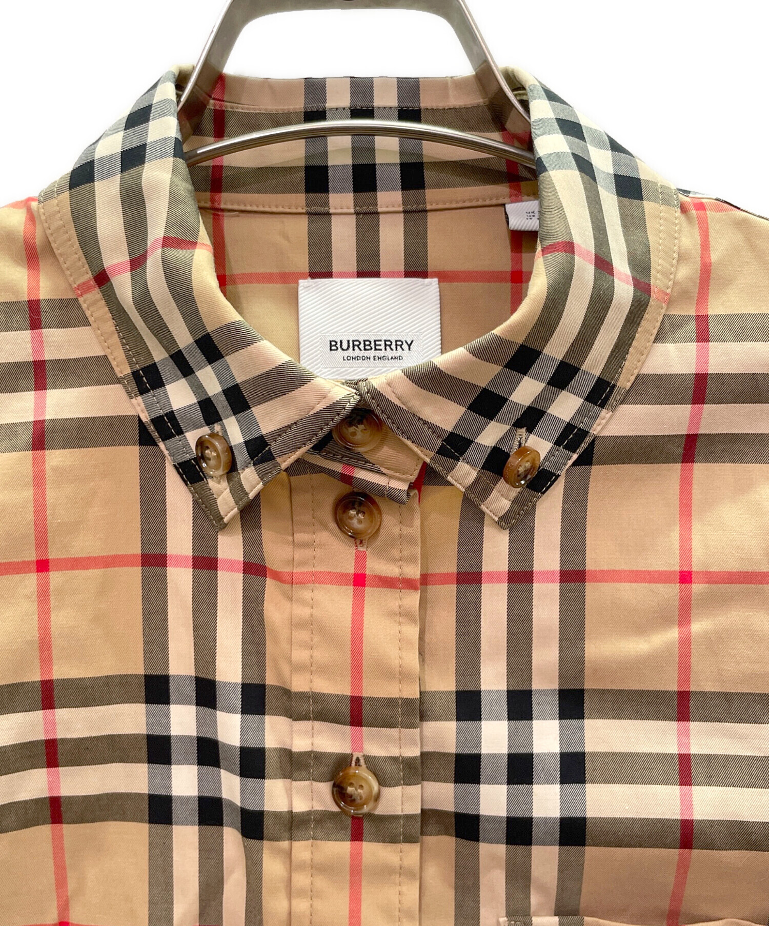中古・古着通販】BURBERRY (バーバリー) Nova Check Long-Sleeve Shirt 