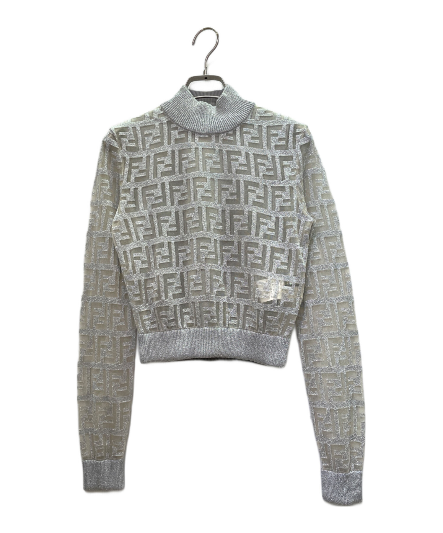 FENDI ニット　ズッカ柄 中古・古着通販】FENDI (フェンディ) Zucca Sheer Metallic Knit
