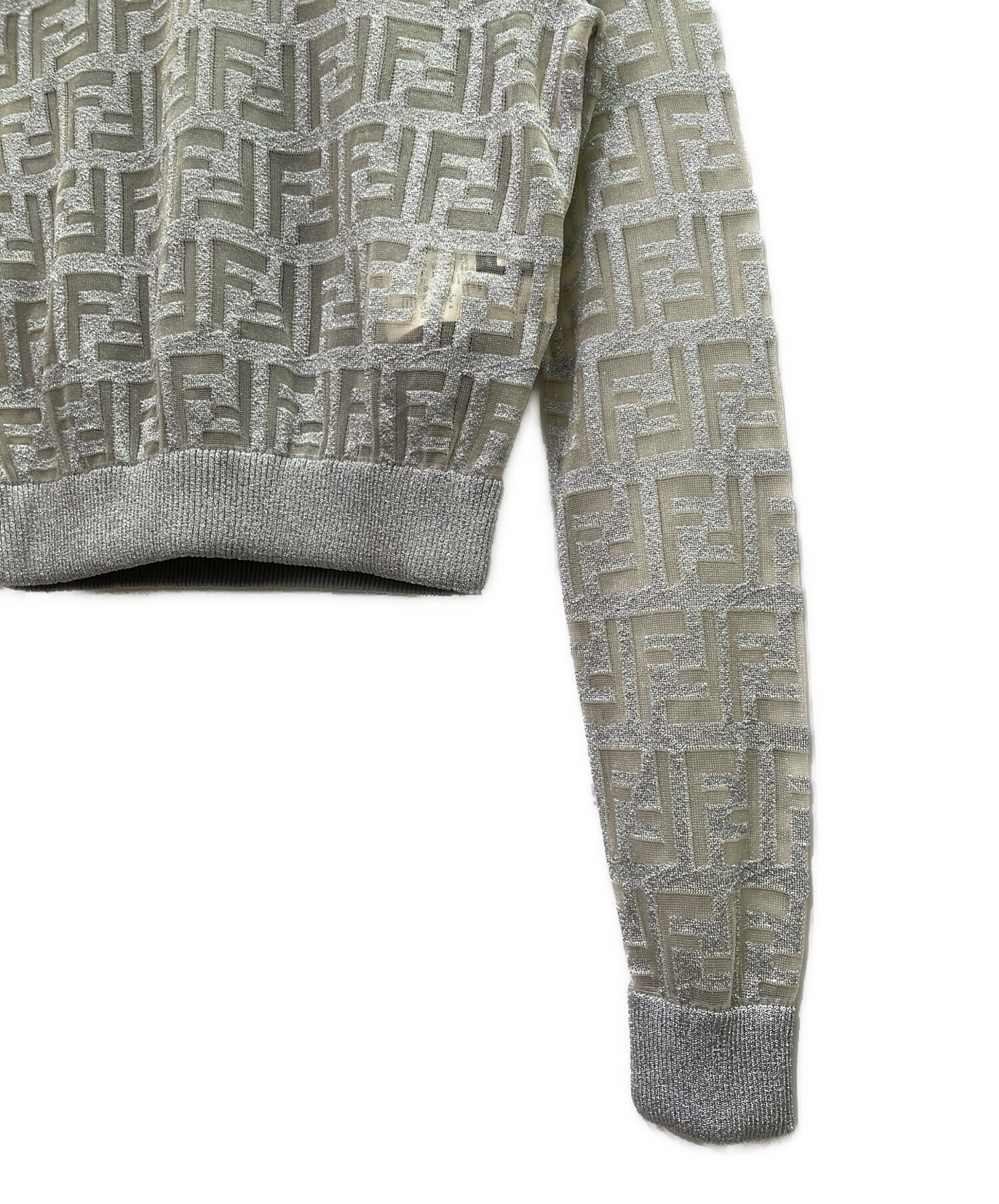 fendi ズッカ柄　セーター 中古・古着通販】FENDI (フェンディ) Zucca Sheer Metallic Knit