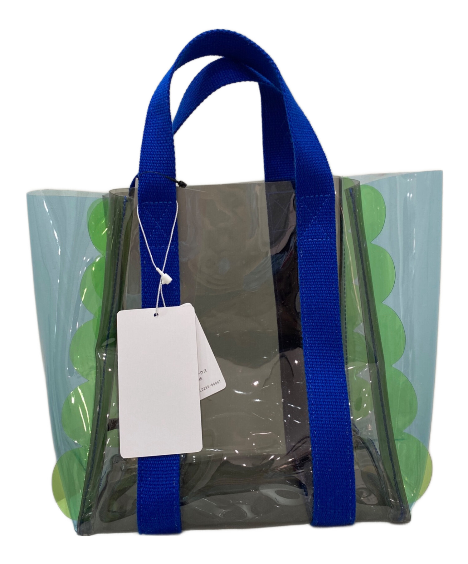 中古・古着通販】LUDLOW (ラドロー) PVC Scalloped Tote ブルー 