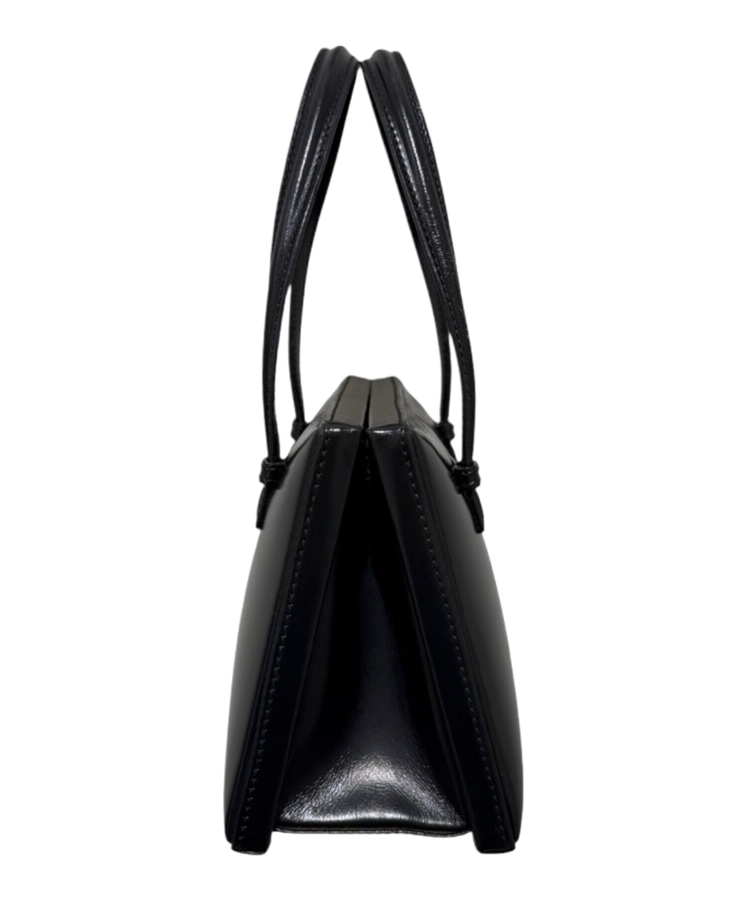 大胆値下げ中！ LOEWE レザーハンドバッグ　ヴィンテージ品　ハイブランド 中古・古着通販】LOEWE (ロエベ) スクエア レザーハンドバッグ