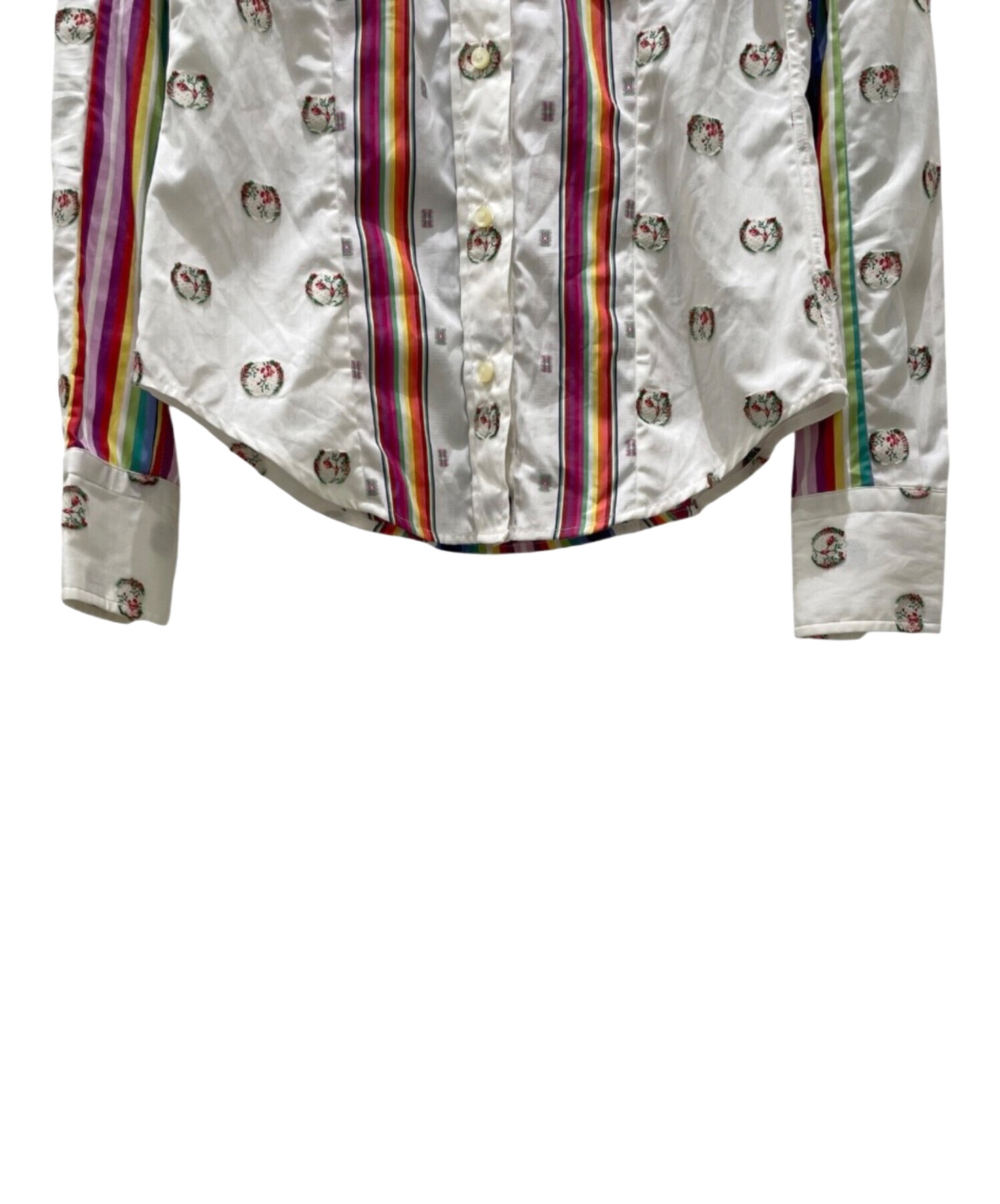 中古・古着通販】ETRO (エトロ) 総柄シャツ ホワイト サイズ:38