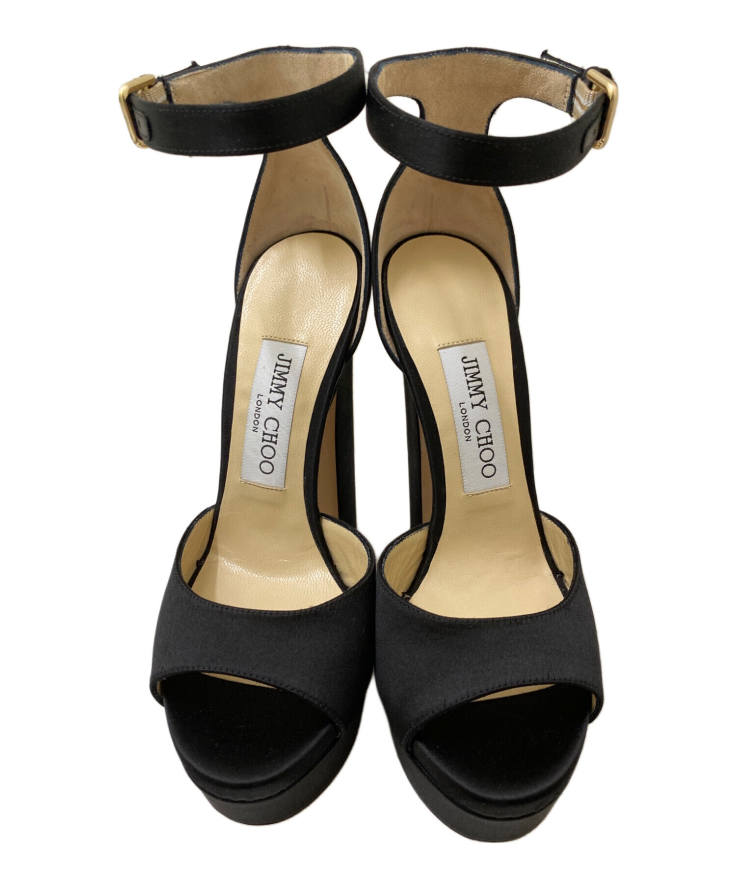 中古・古着通販】JIMMY CHOO (ジミーチュウ) アンクルストラップヒール