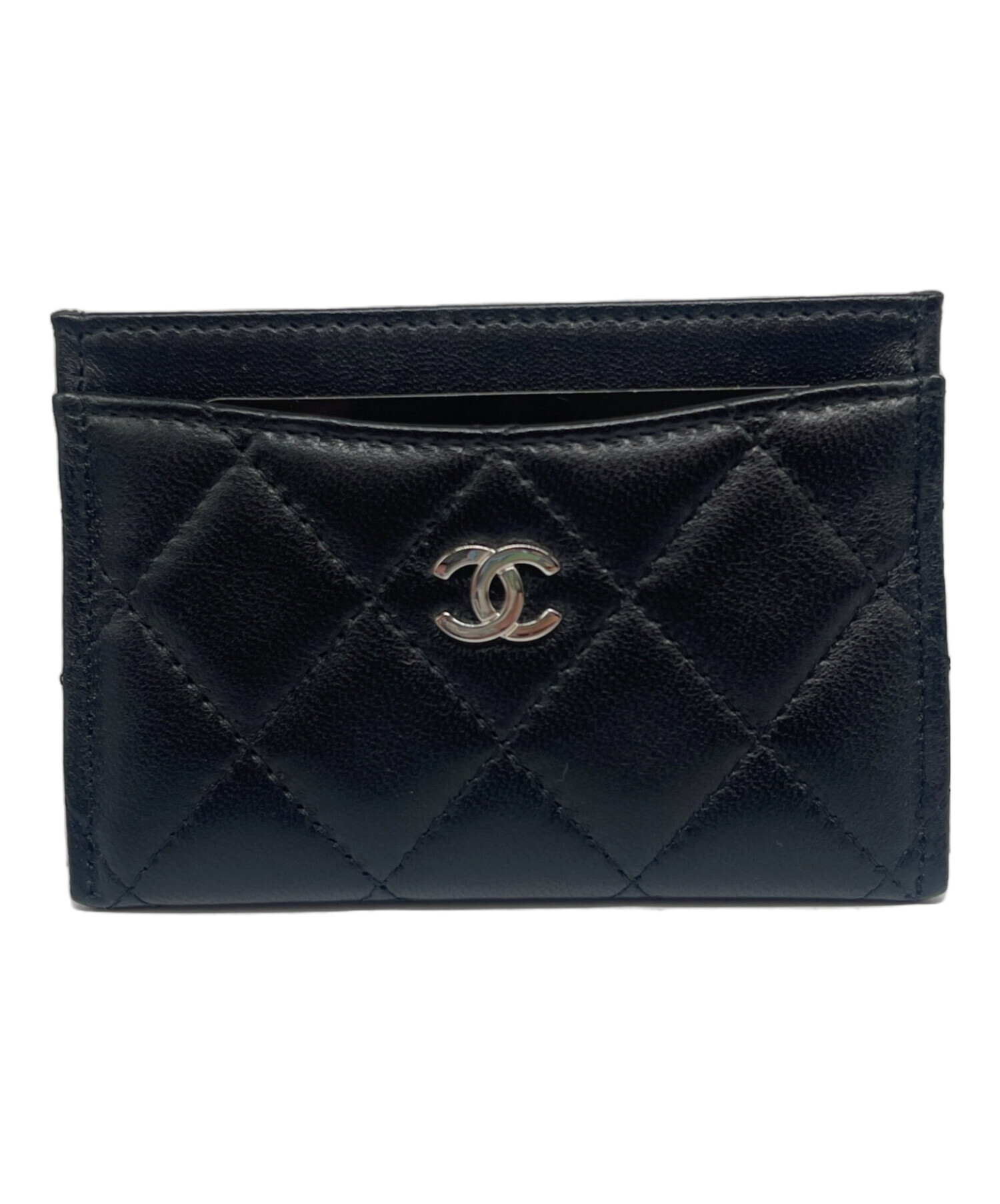 CHANEL マトラッセ　ラムスキン　ケース　カードケース　財布 中古・古着通販】CHANEL (シャネル) マトラッセ ラムスキン カード