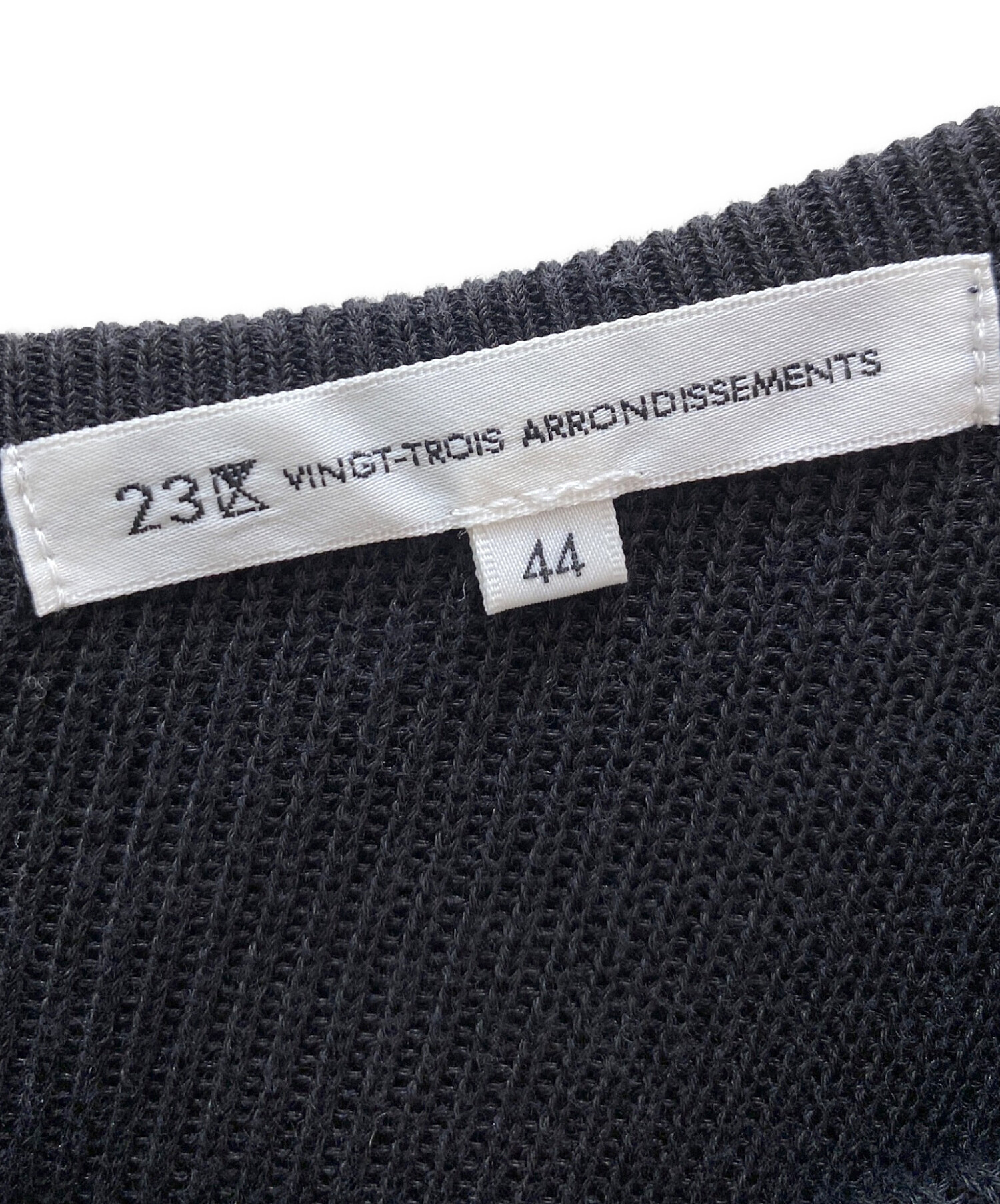 中古・古着通販】23区 (ニジュウサンク) ノースリーブニット ブラック 