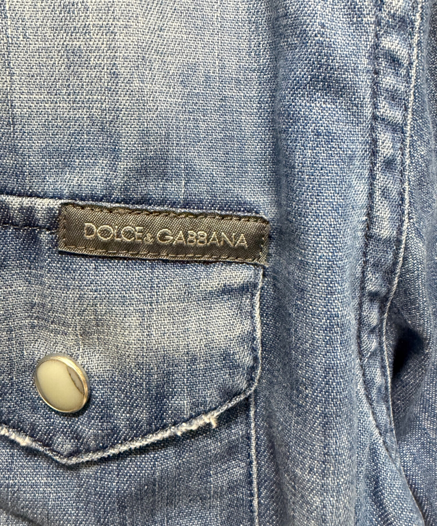 【希少】D&G ドルチェ＆ガッバーナ デニムシャツ ヴィンテージ トリコロール 中古・古着通販】DOLCE & GABBANA (ドルチェ＆ガッバーナ) 鳥刺繍