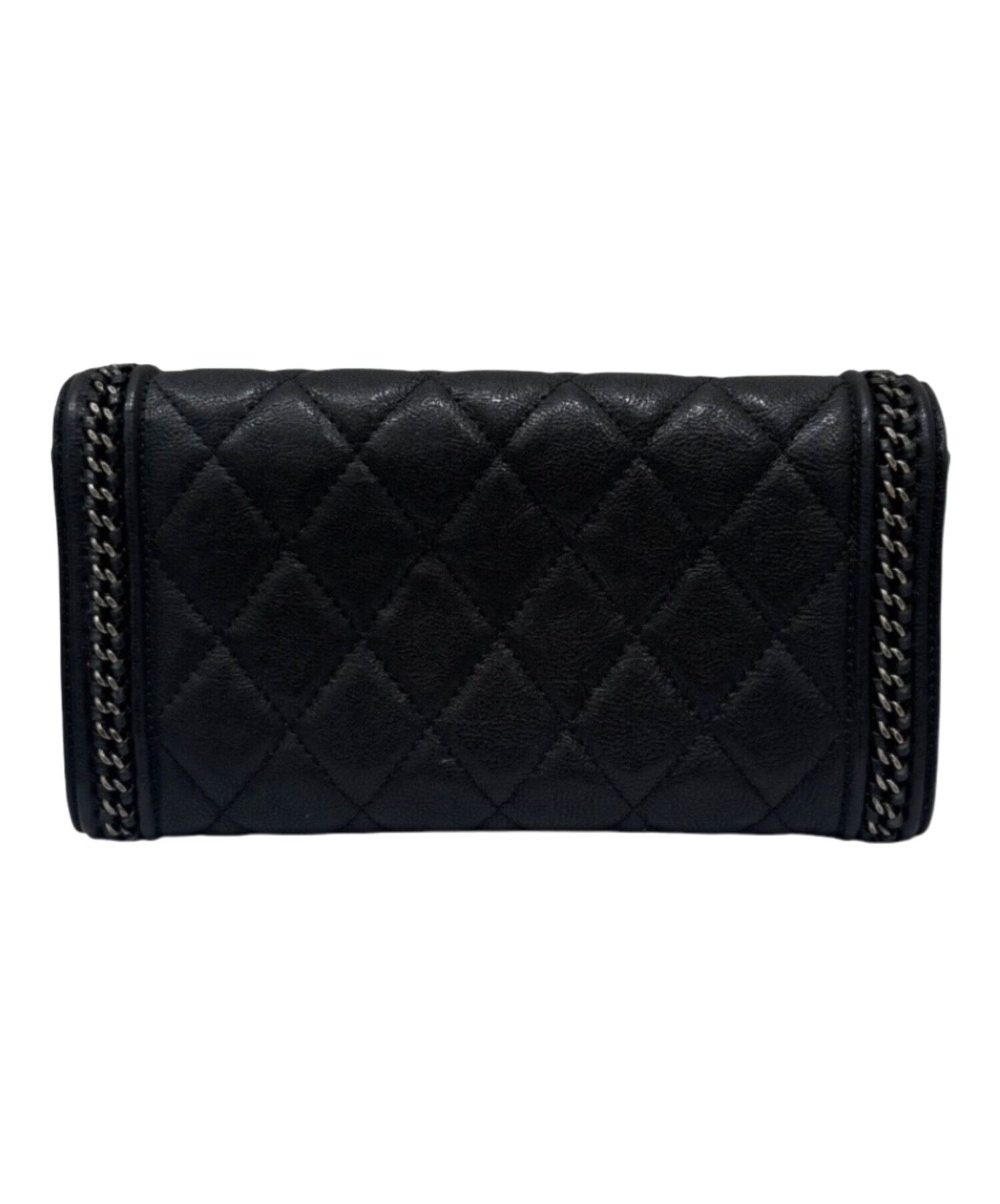 中古・古着通販】CHANEL (シャネル) 長財布 ブラック サイズ
