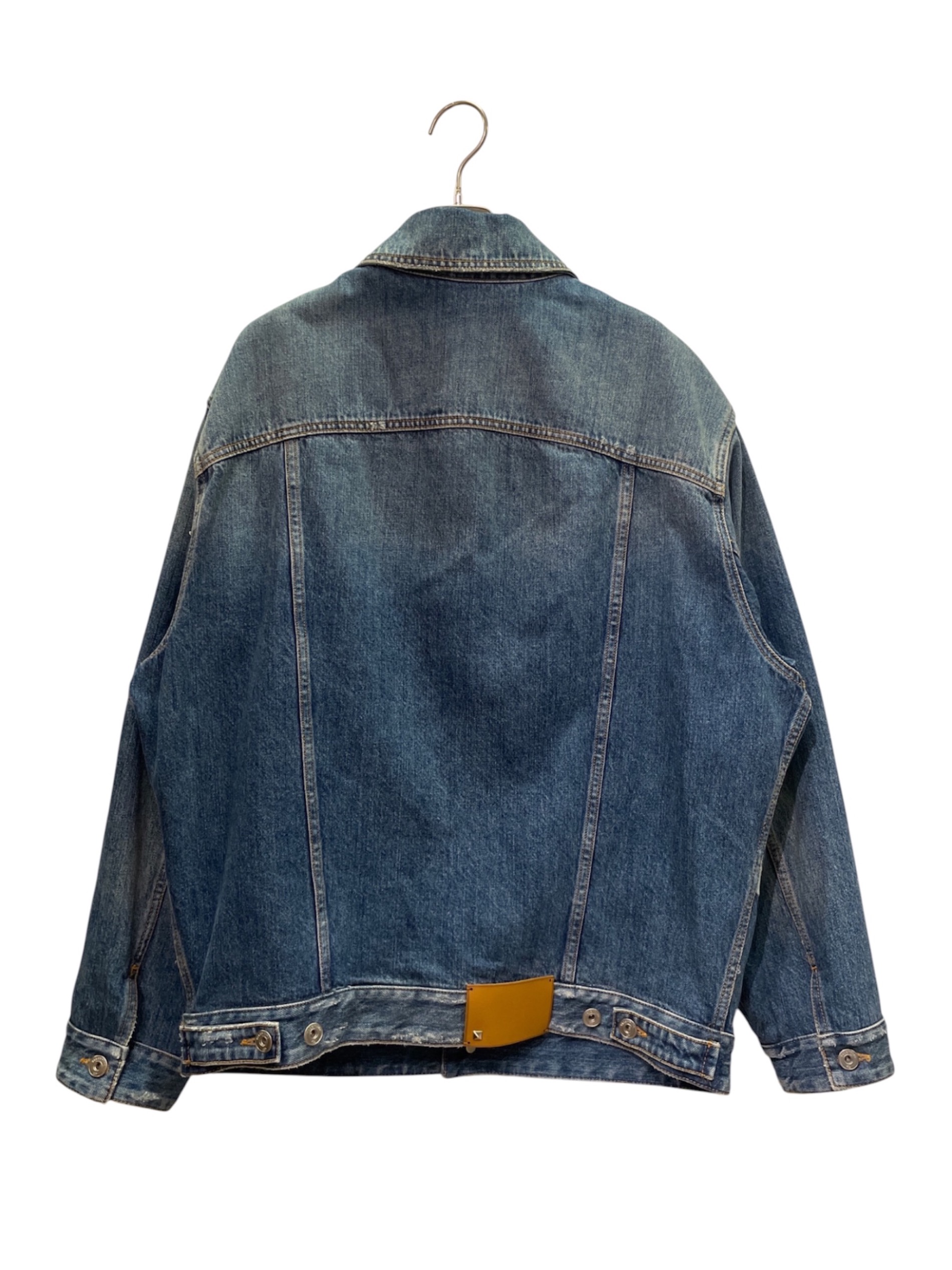 【Valentino garavani】イタリー製　ビンテージ　デニムジャケット 中古・古着通販】VALENTINO (ヴァレンティノ) Vロゴ オーバーサイズ