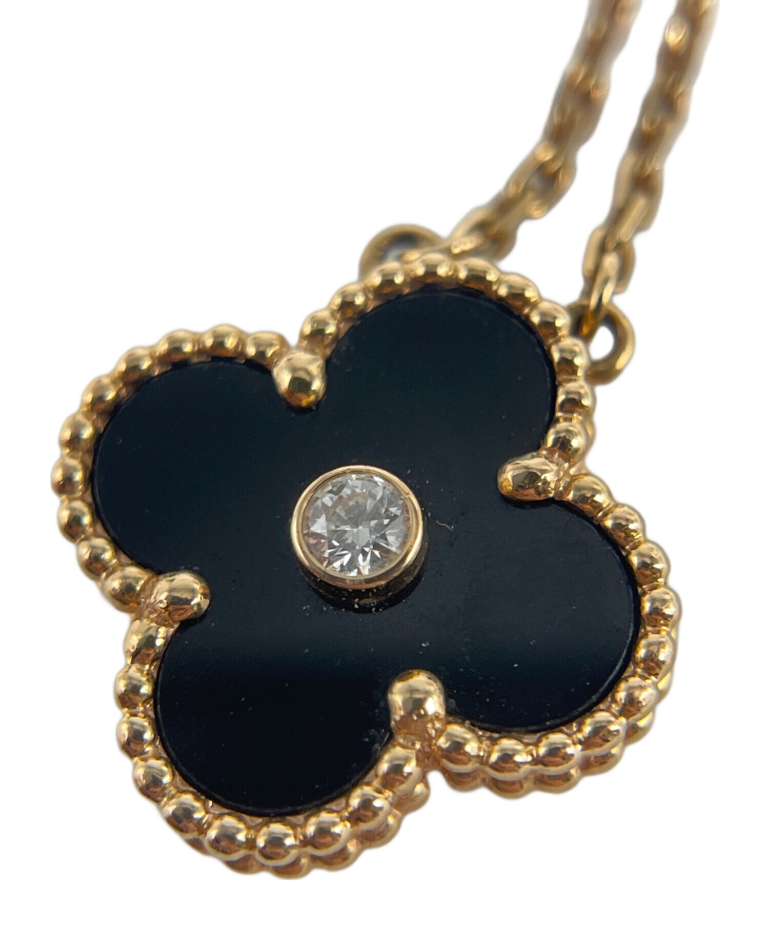 新品　Van Cleef & Arpels ヴィンテージ アルハンブラ オニキス 中古・古着通販】VAN CLEEF & ARPELS (ヴァンクリーフ＆アーペル