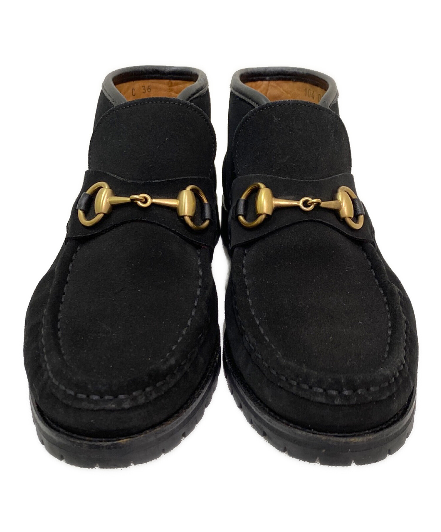 中古・古着通販】GUCCI (グッチ) ホースビット ショートブーツ