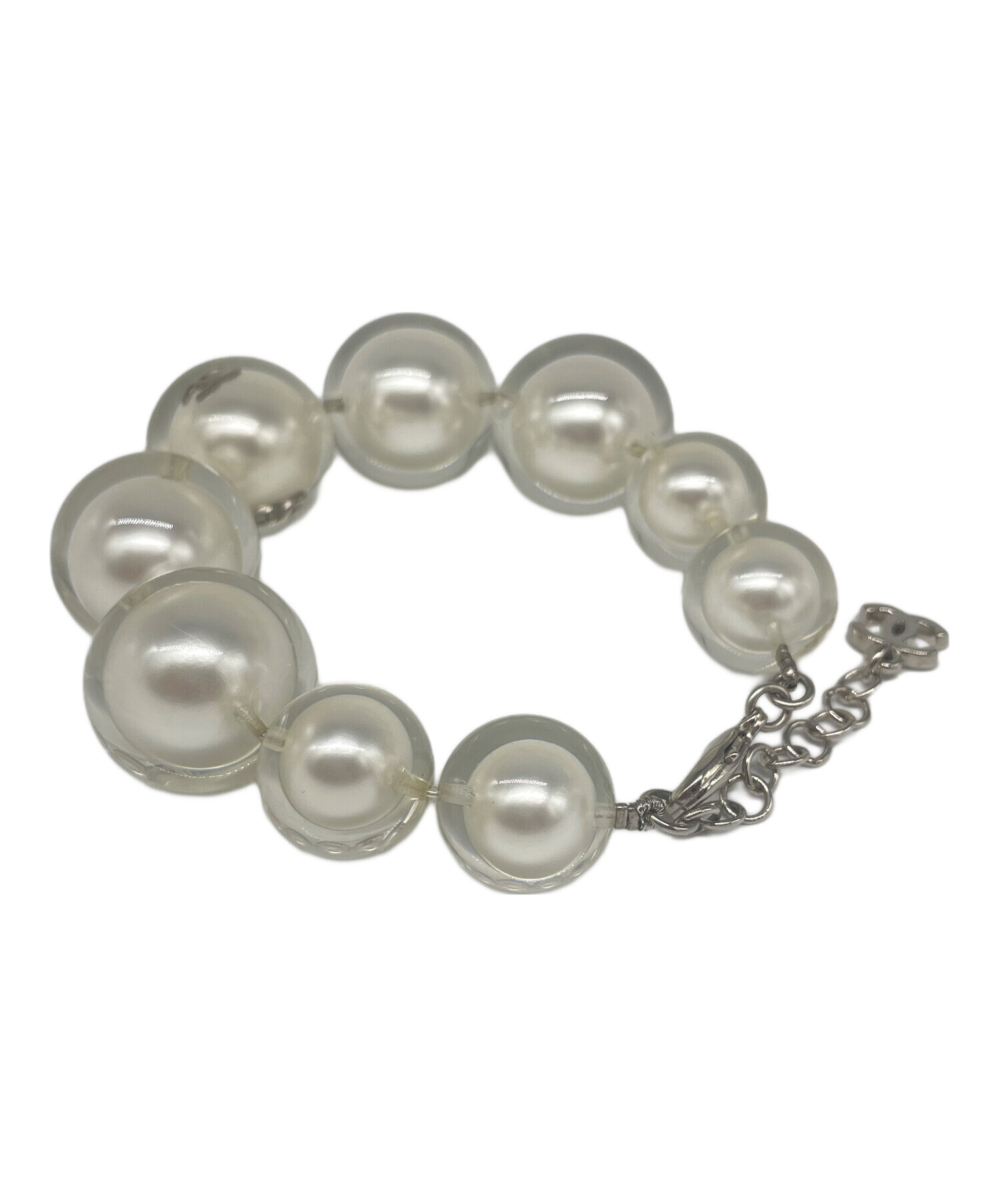 CHANEL フェイクパール ブレスレット ココマーク 中古・古着通販】CHANEL (シャネル) ココマーク パールブレスレット