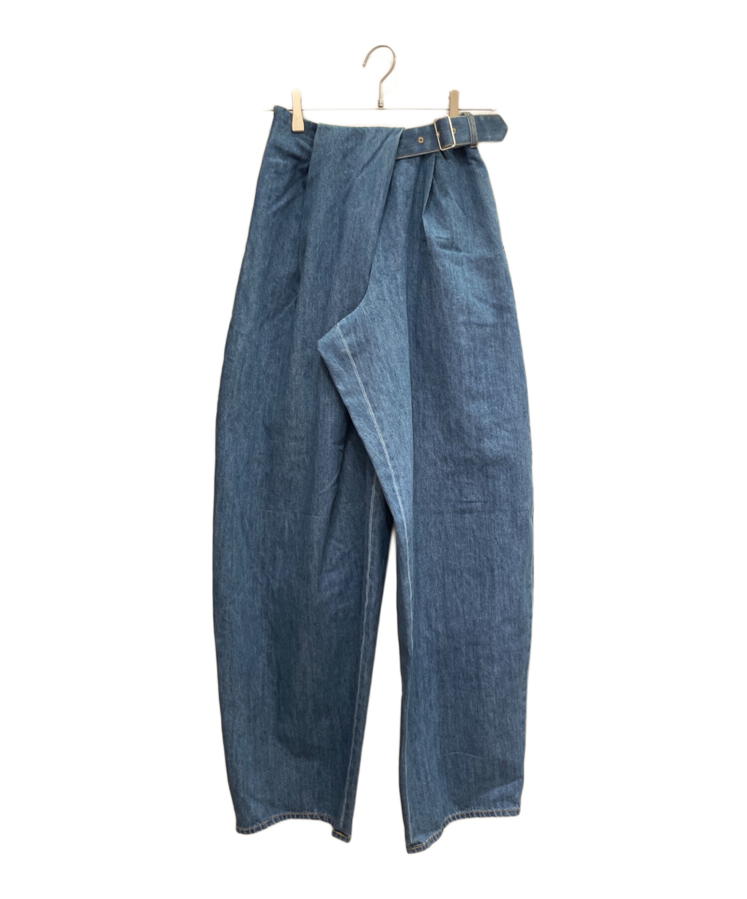 中古・古着通販】cygne (シーニュ) ベルテッドデニムパンツ/Belted