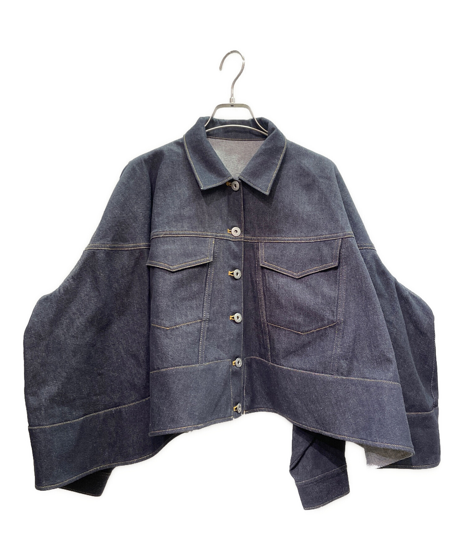 中古・古着通販】cygne (シーニュ) フレアデニムショートジャケット